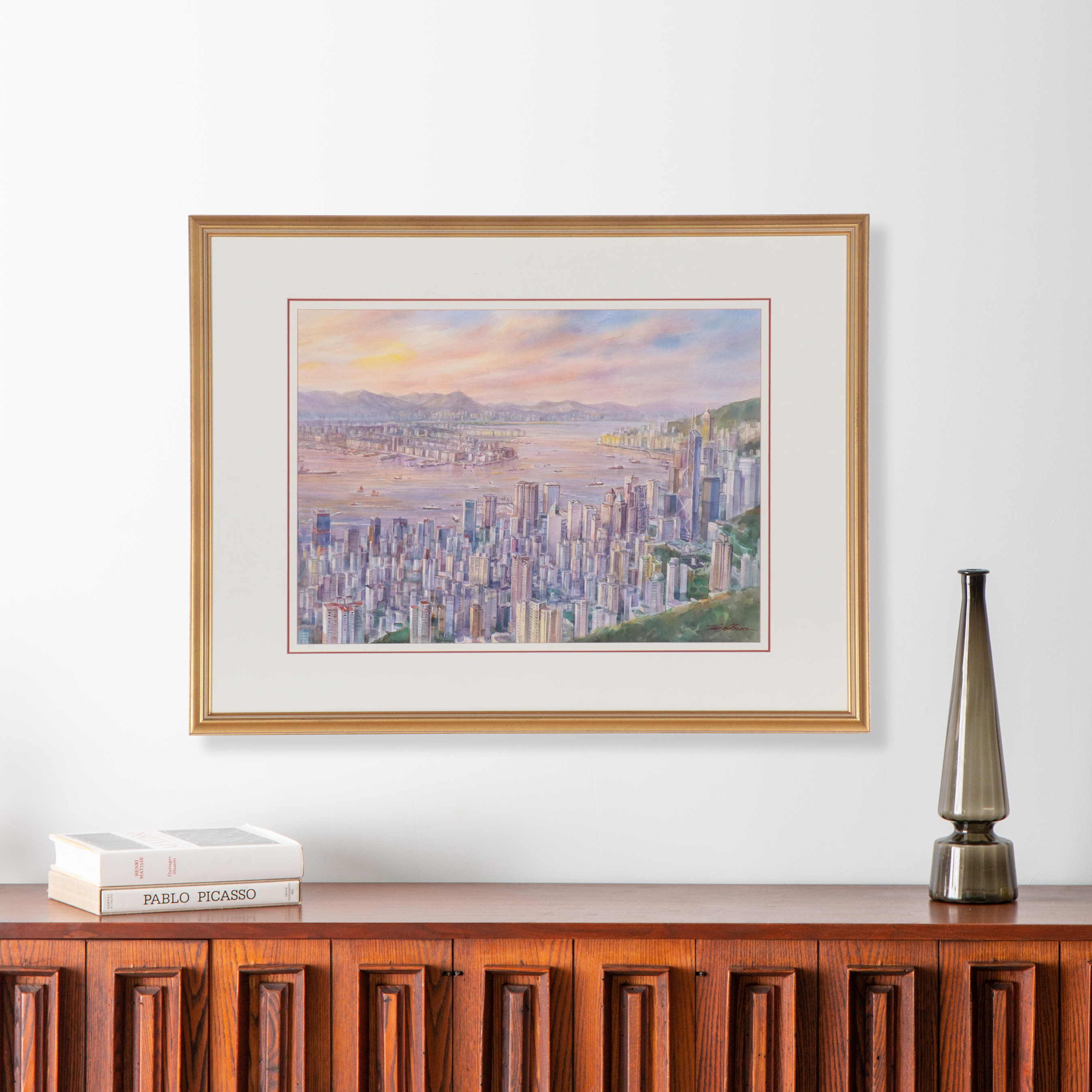 Metropolitan Bay Area Landscape Watercolor Painting