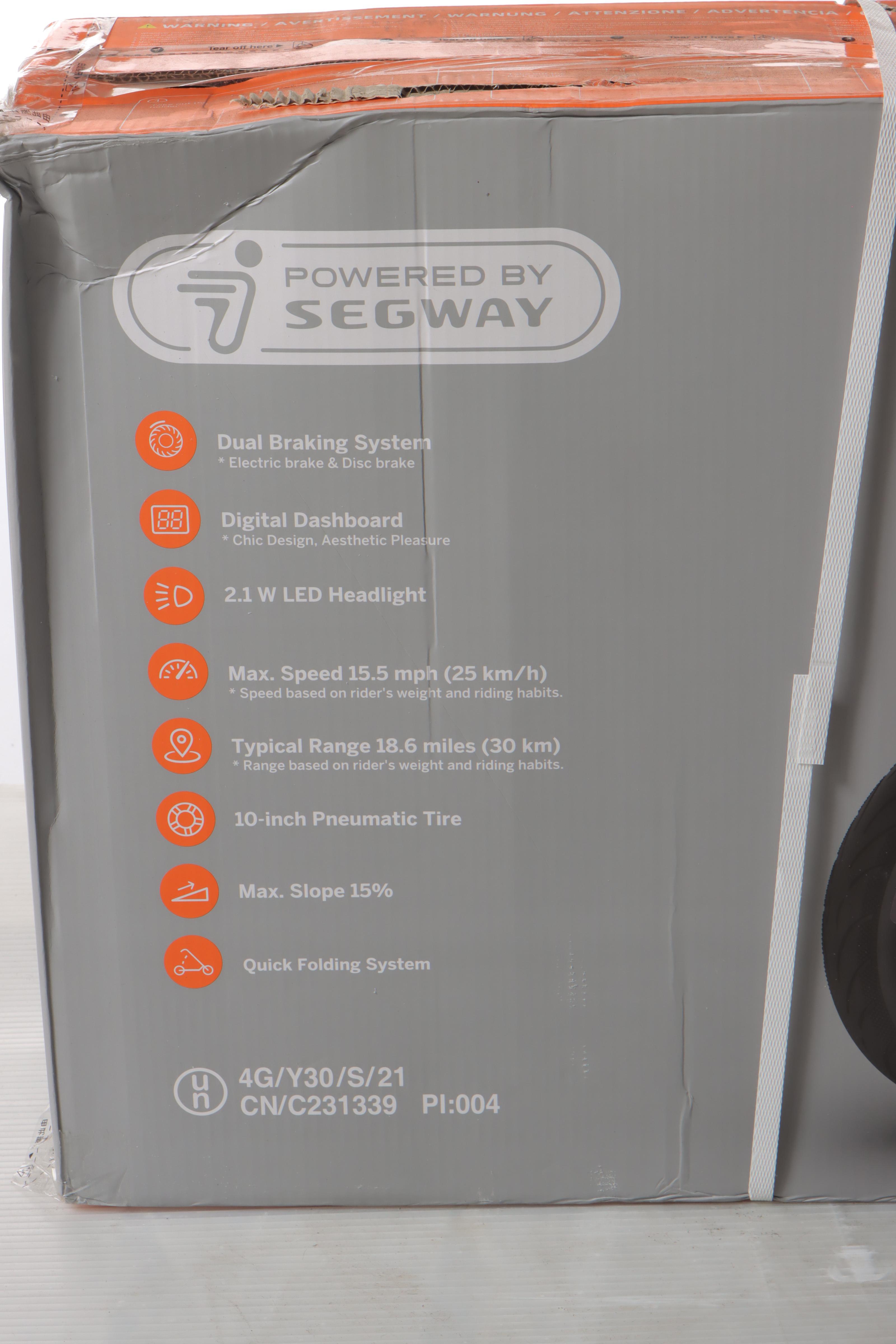 Segway Ninebot KickScooter F30S Electric Scooter EBTH