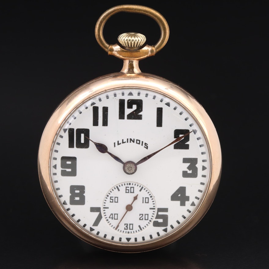 1930 Illinois Gold-Filled Pocket Watch