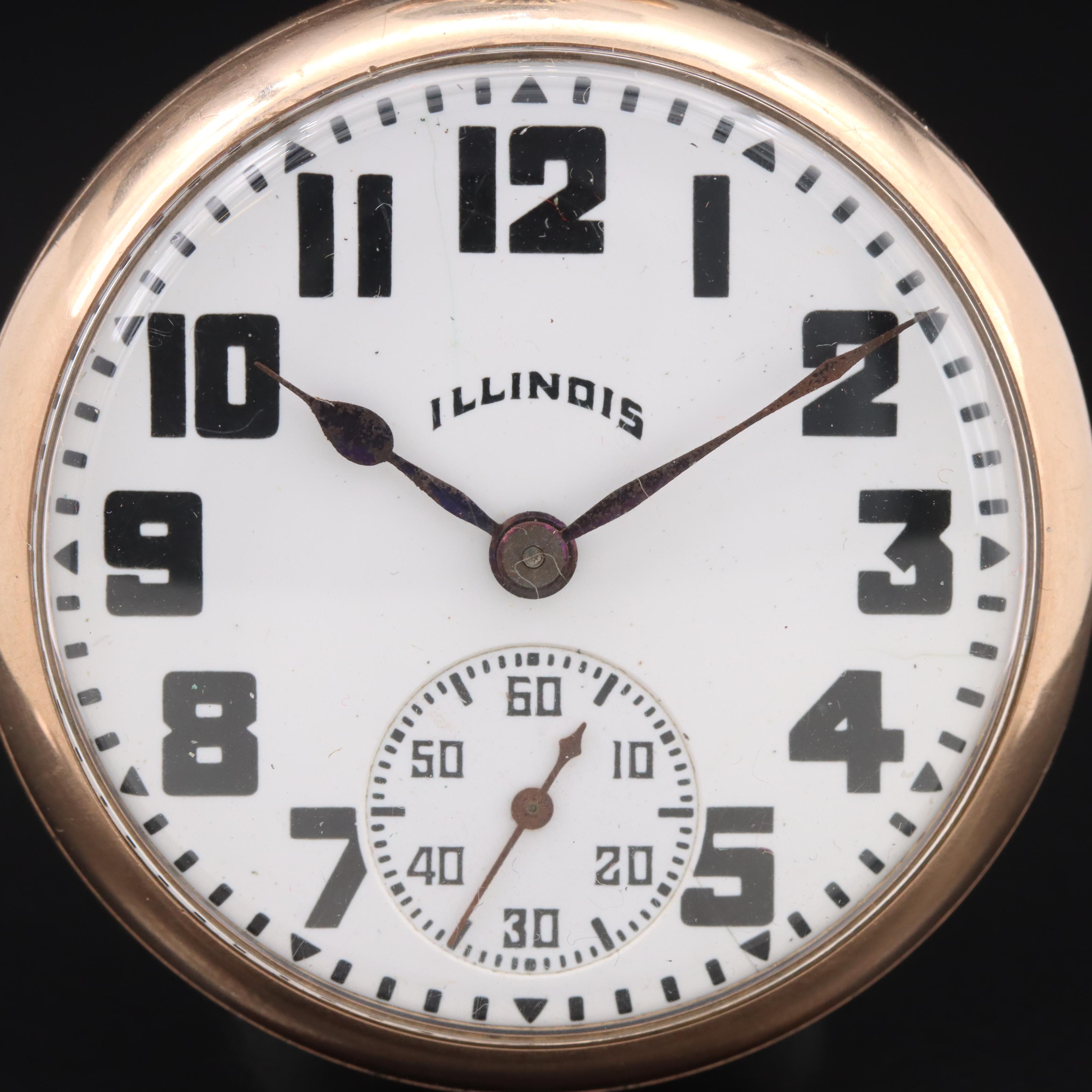 1930 Illinois Gold-Filled Pocket Watch