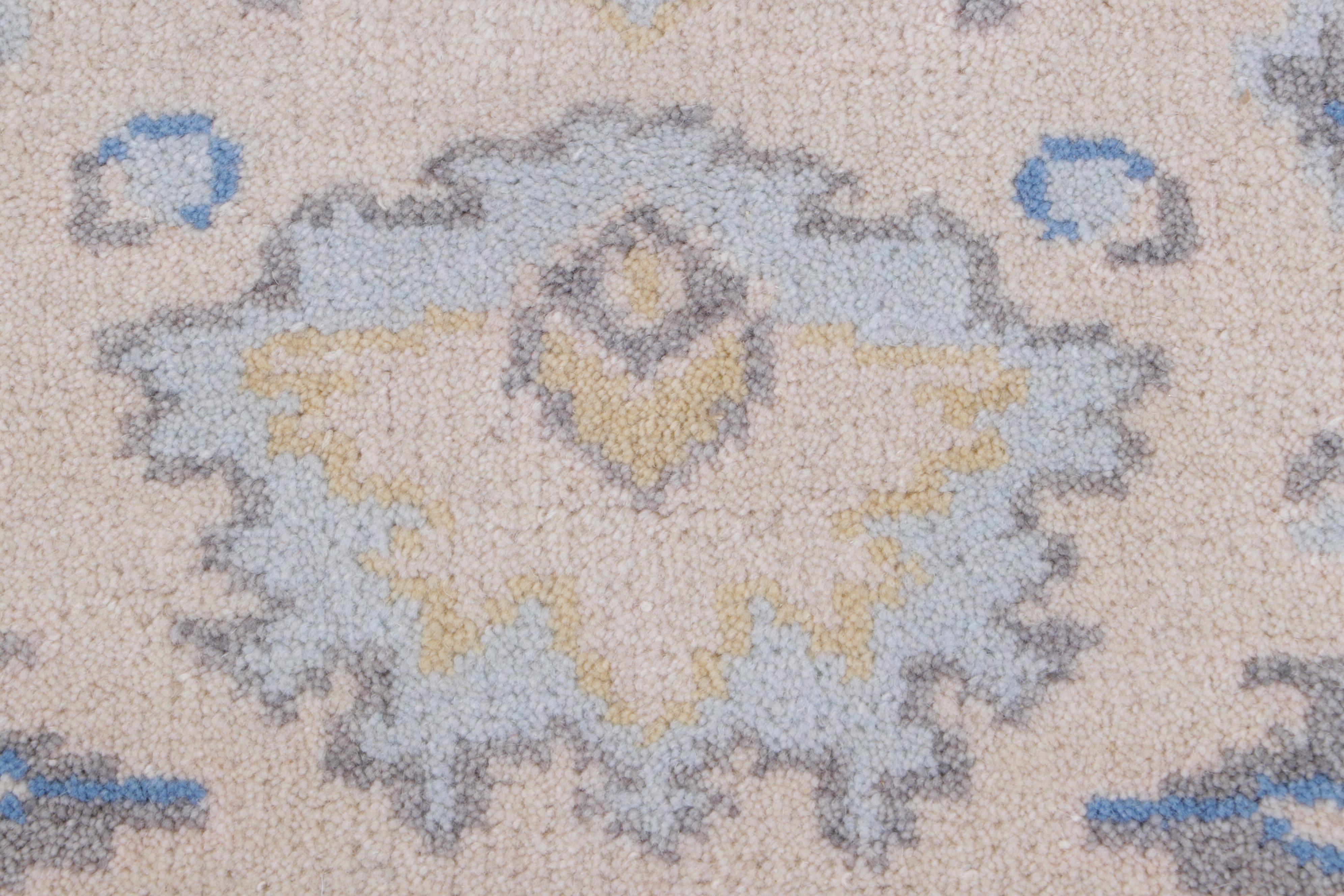 2'7 x 8'2 Hand-Knotted Indo-Turkish Oushak Carpet Runner