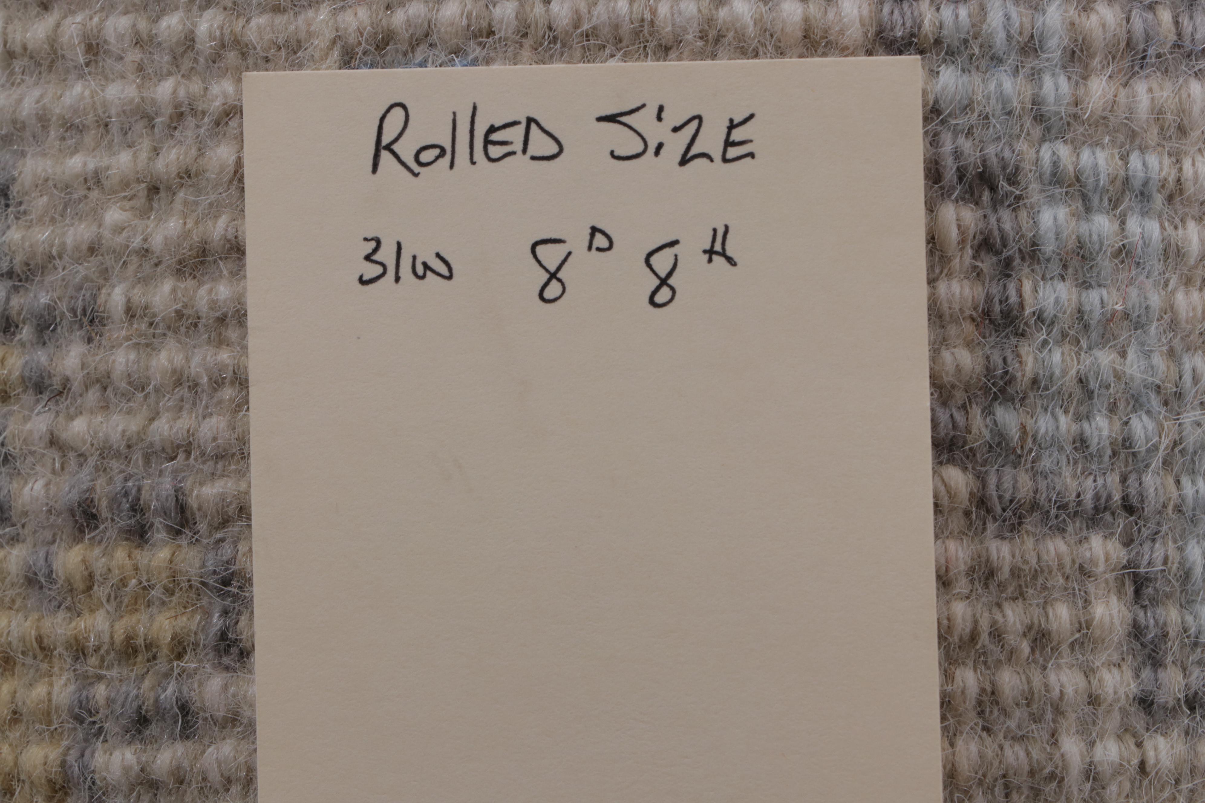 2'7 x 8'2 Hand-Knotted Indo-Turkish Oushak Carpet Runner