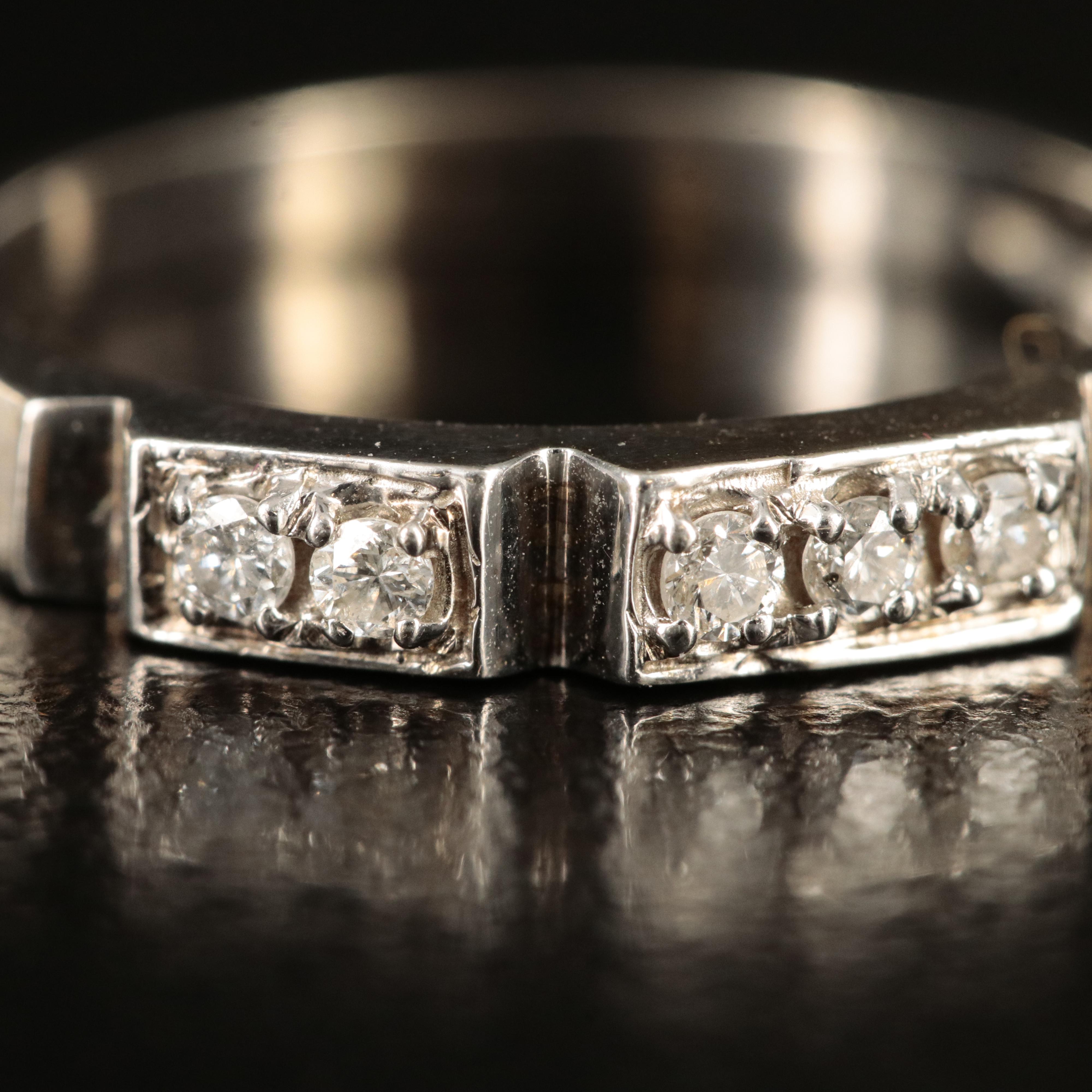 14K 0.15 CTW Diamond Band