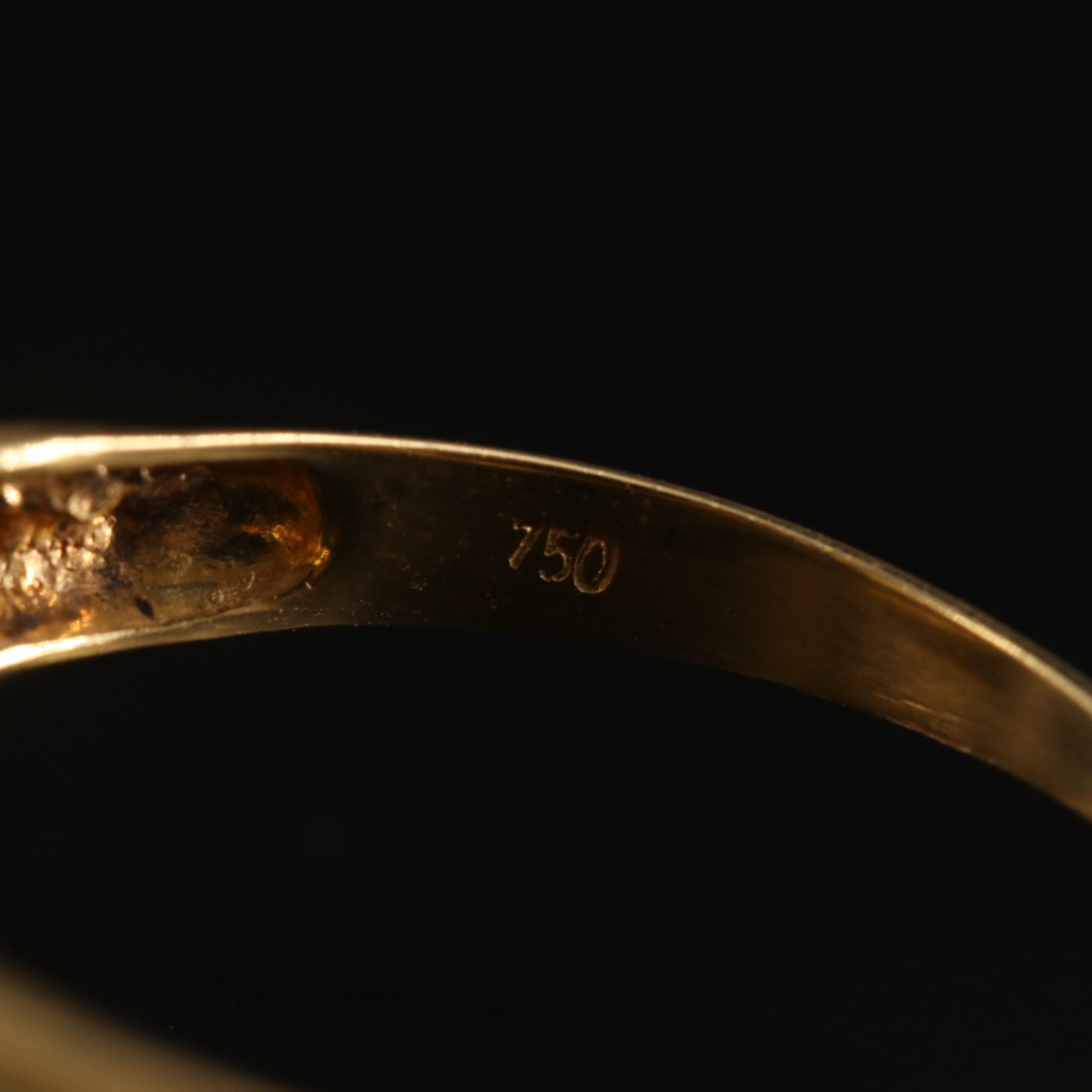 18K Ruby, Sapphire, Emerald and Diamond Fan Ring