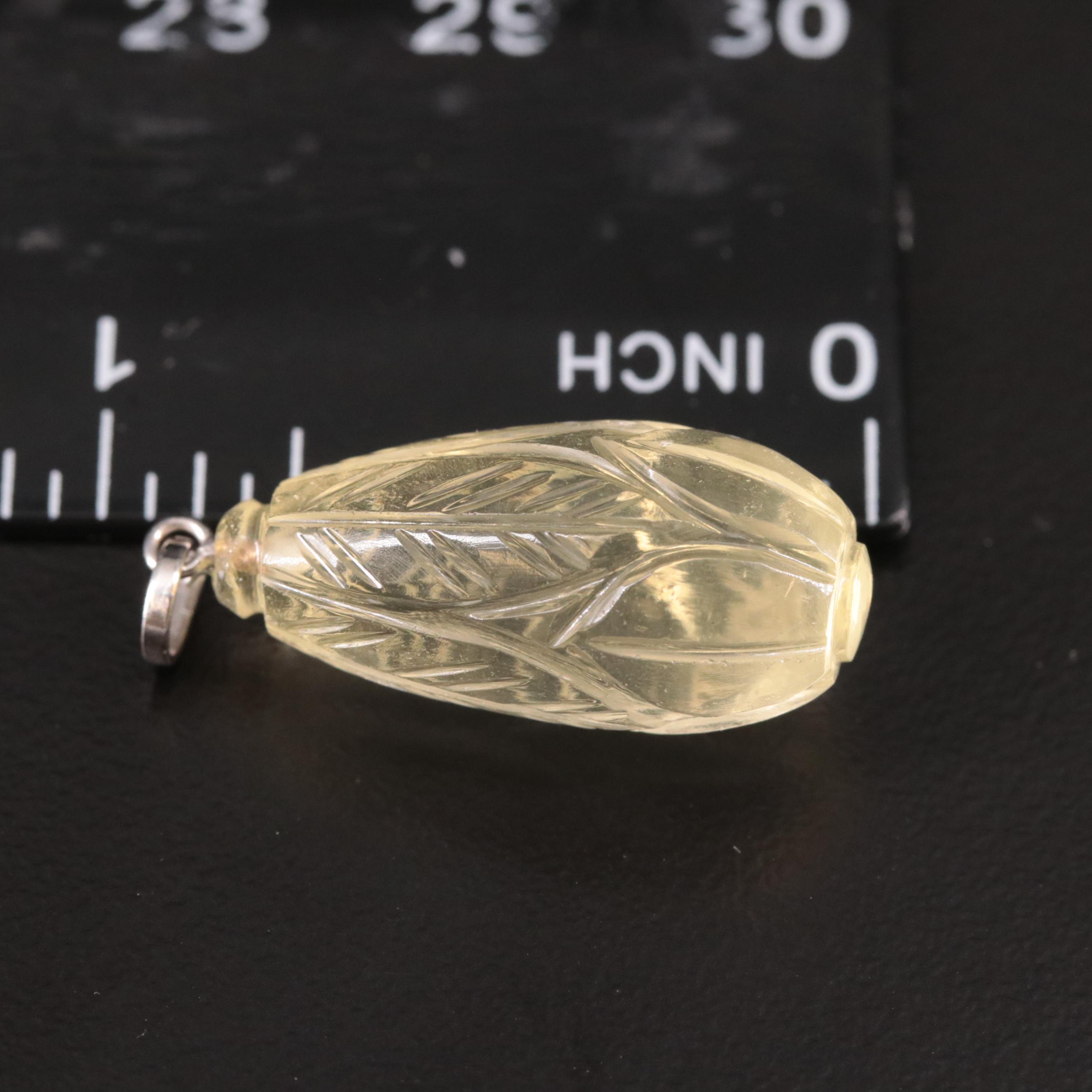 14K Citrine Pendant
