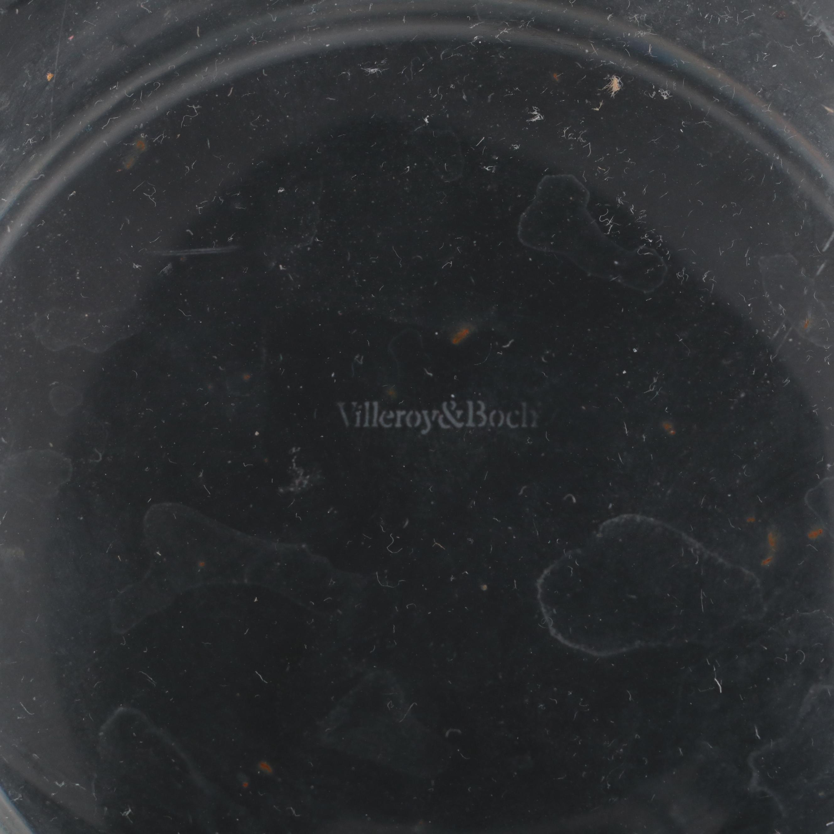 Villeroy & Boch Glass Vase with Other Three Arm Candelabras