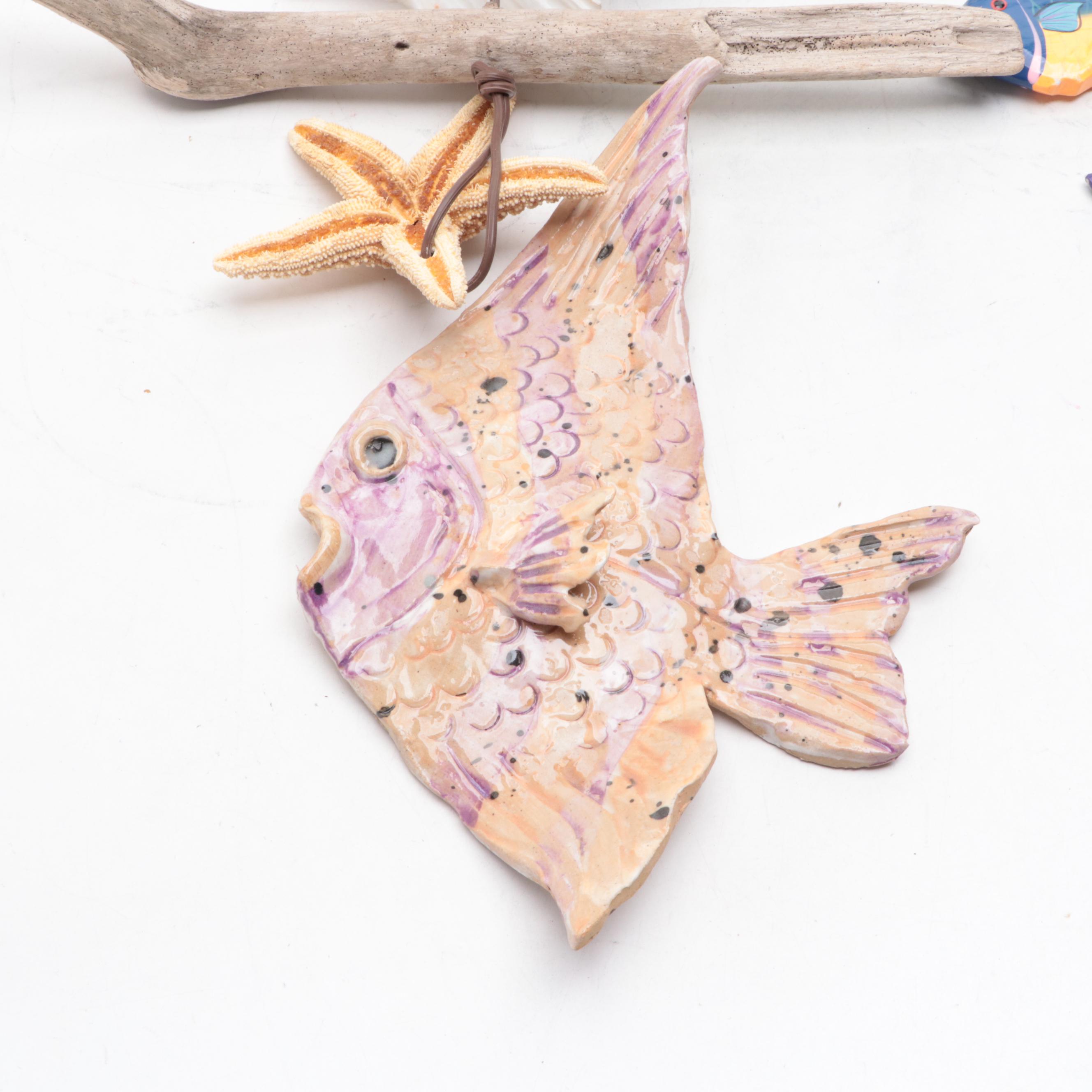 Clay Angelfish with Clownfish, Turtles, Corals and More Marine Figurines