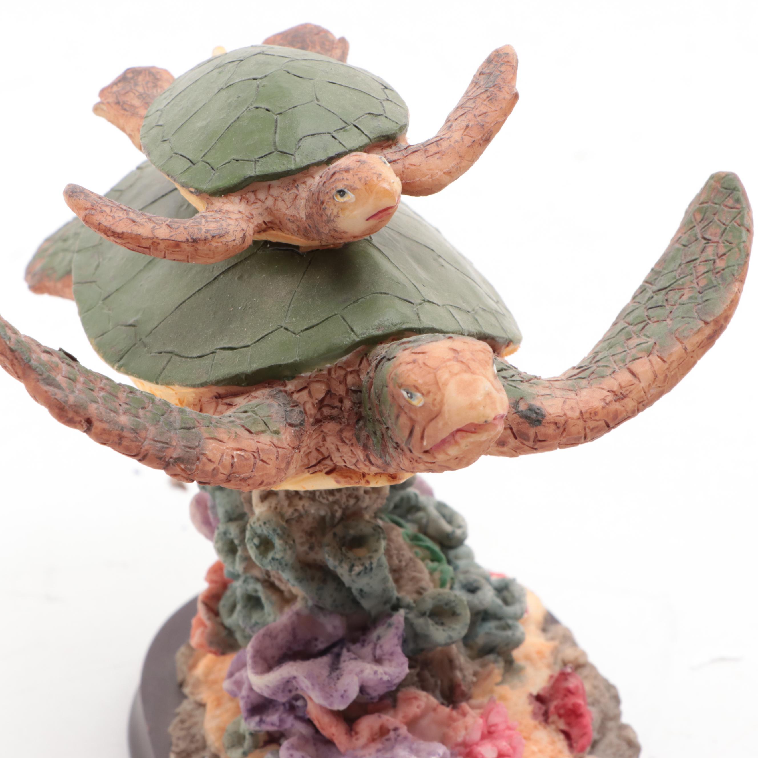 Clay Angelfish with Clownfish, Turtles, Corals and More Marine Figurines