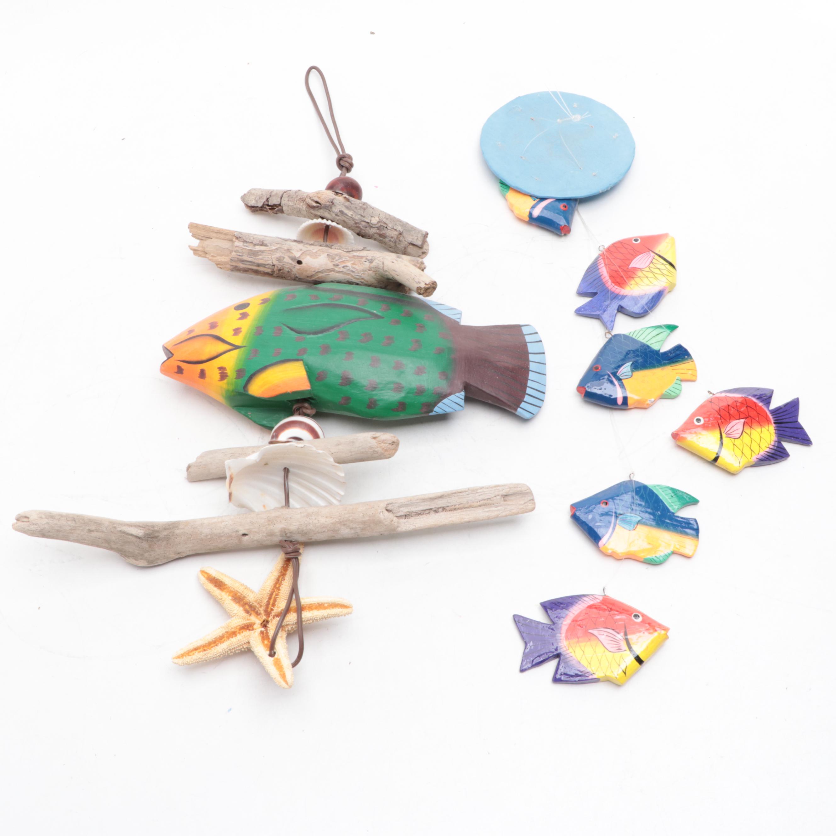 Clay Angelfish with Clownfish, Turtles, Corals and More Marine Figurines