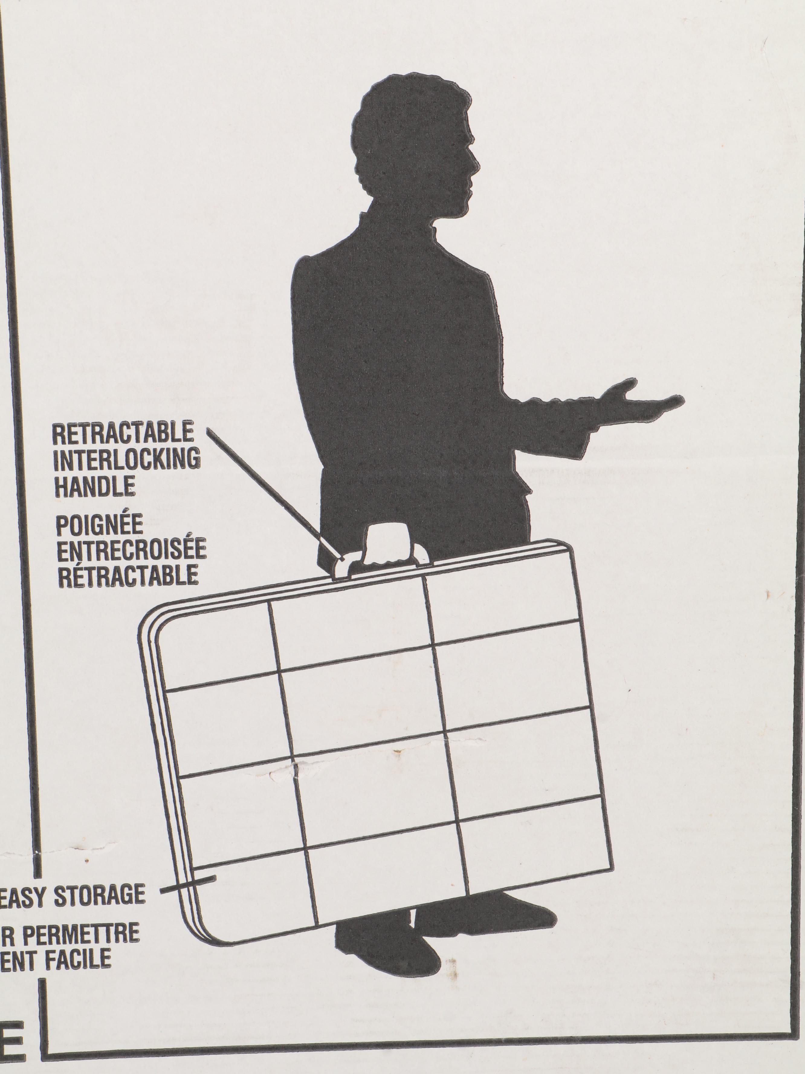 Globe 30" x 72" Plastic Folding Table