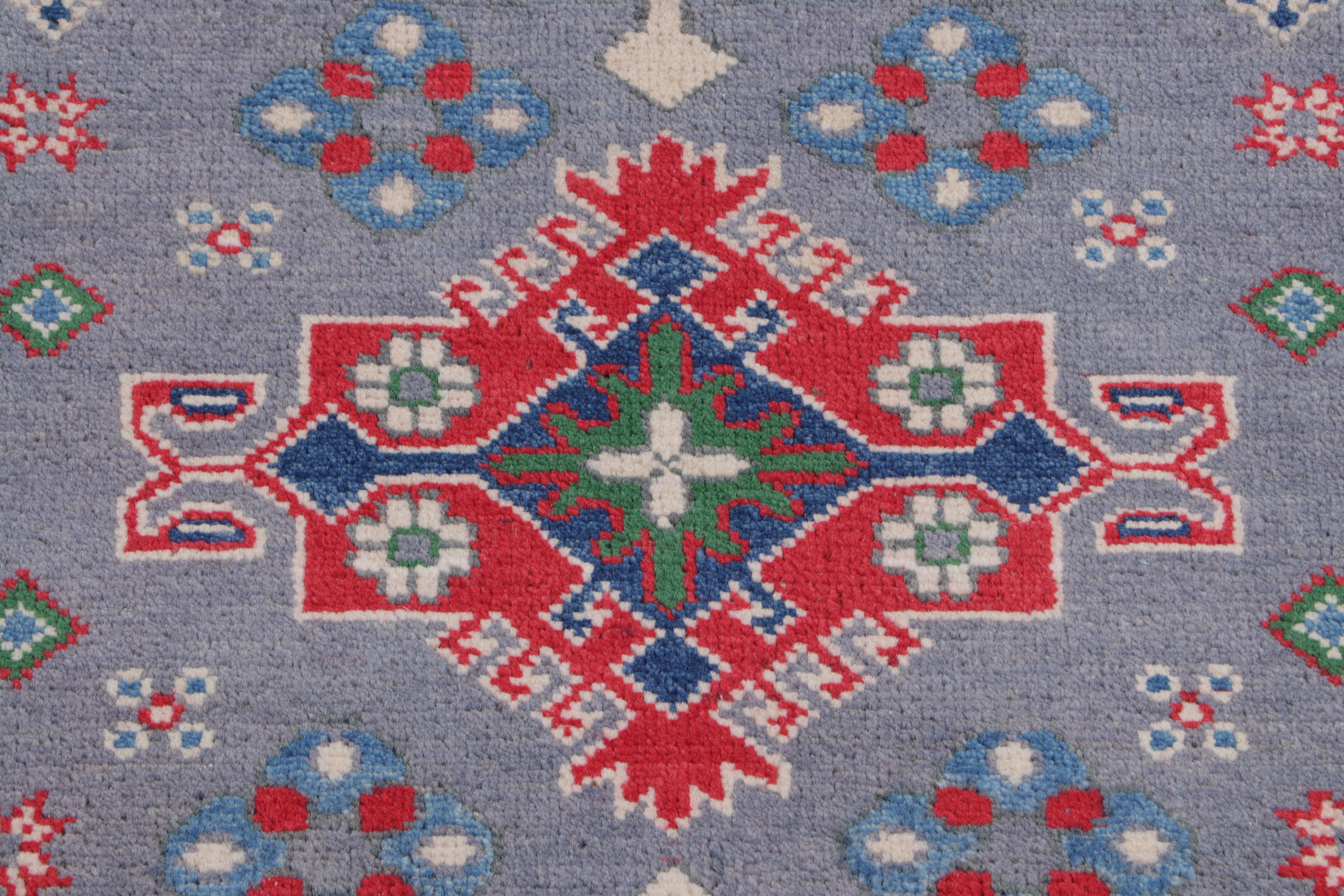 2'10 x 9'6 Hand-Knotted Afghan Kazak Carpet Runner