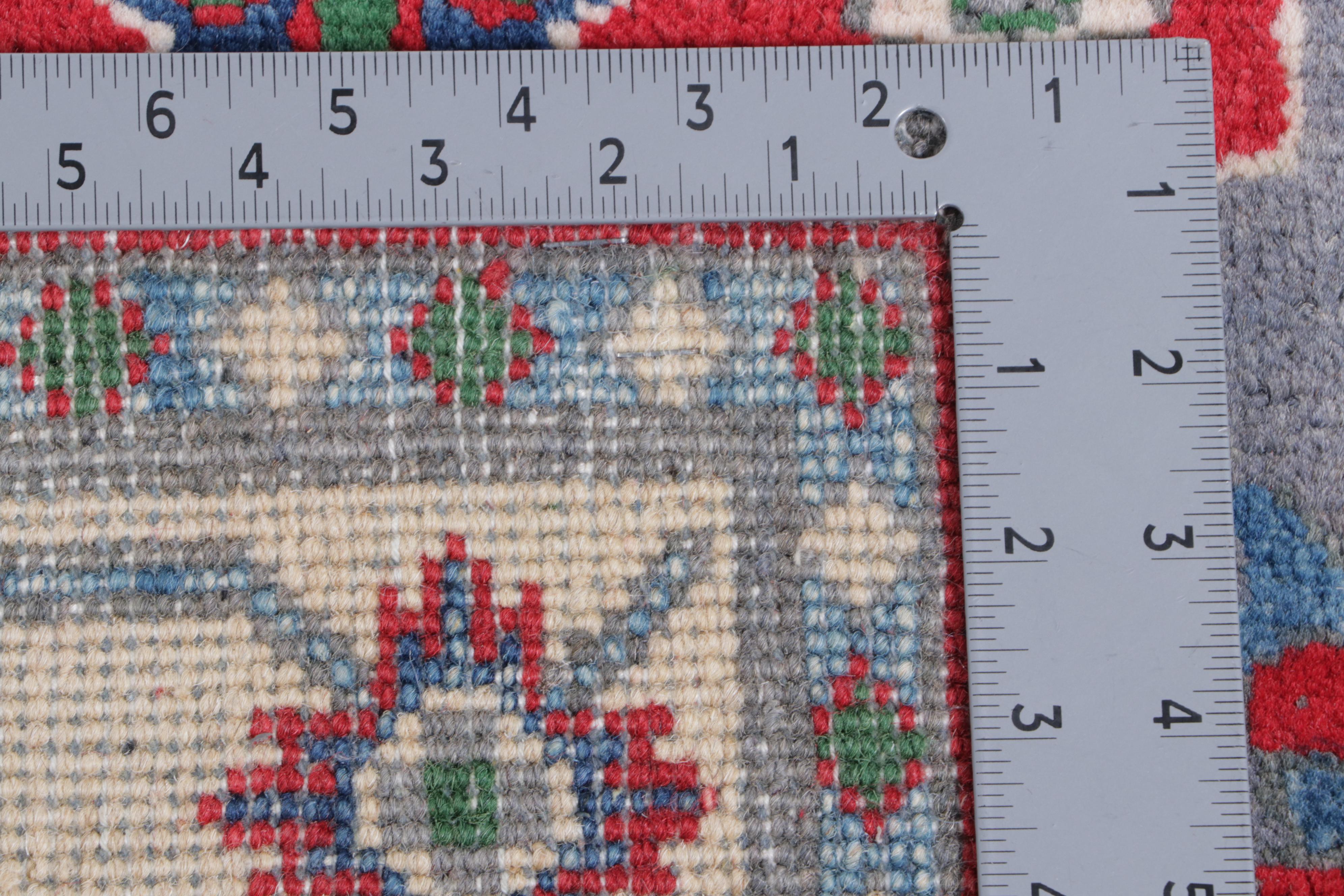 2'10 x 9'6 Hand-Knotted Afghan Kazak Carpet Runner