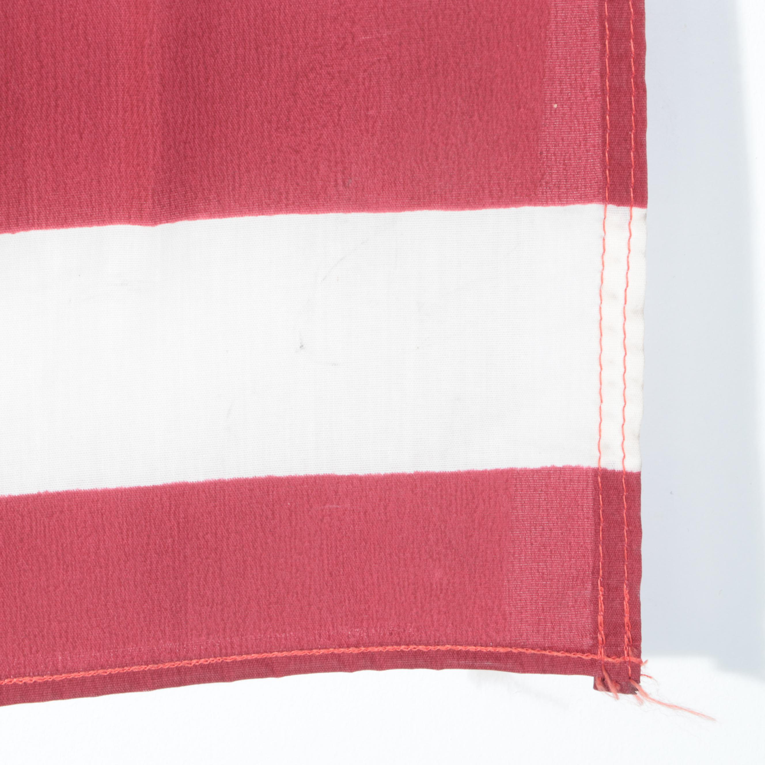 Annin & Co American Flag with Federal Style Springfield Thermometer / Barometer