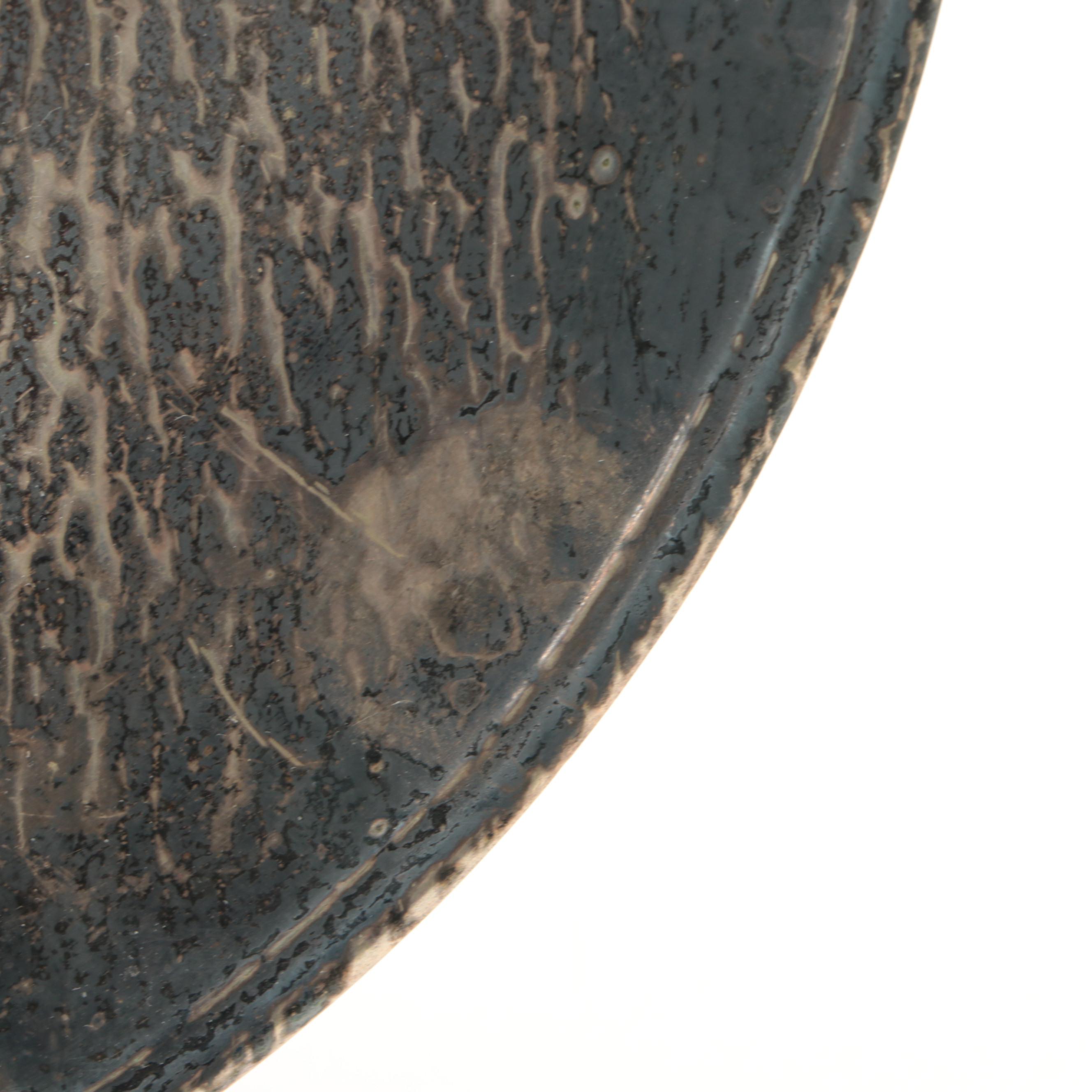 Hammered Silver Plate Tray with Italian Baroque Serving Utensils