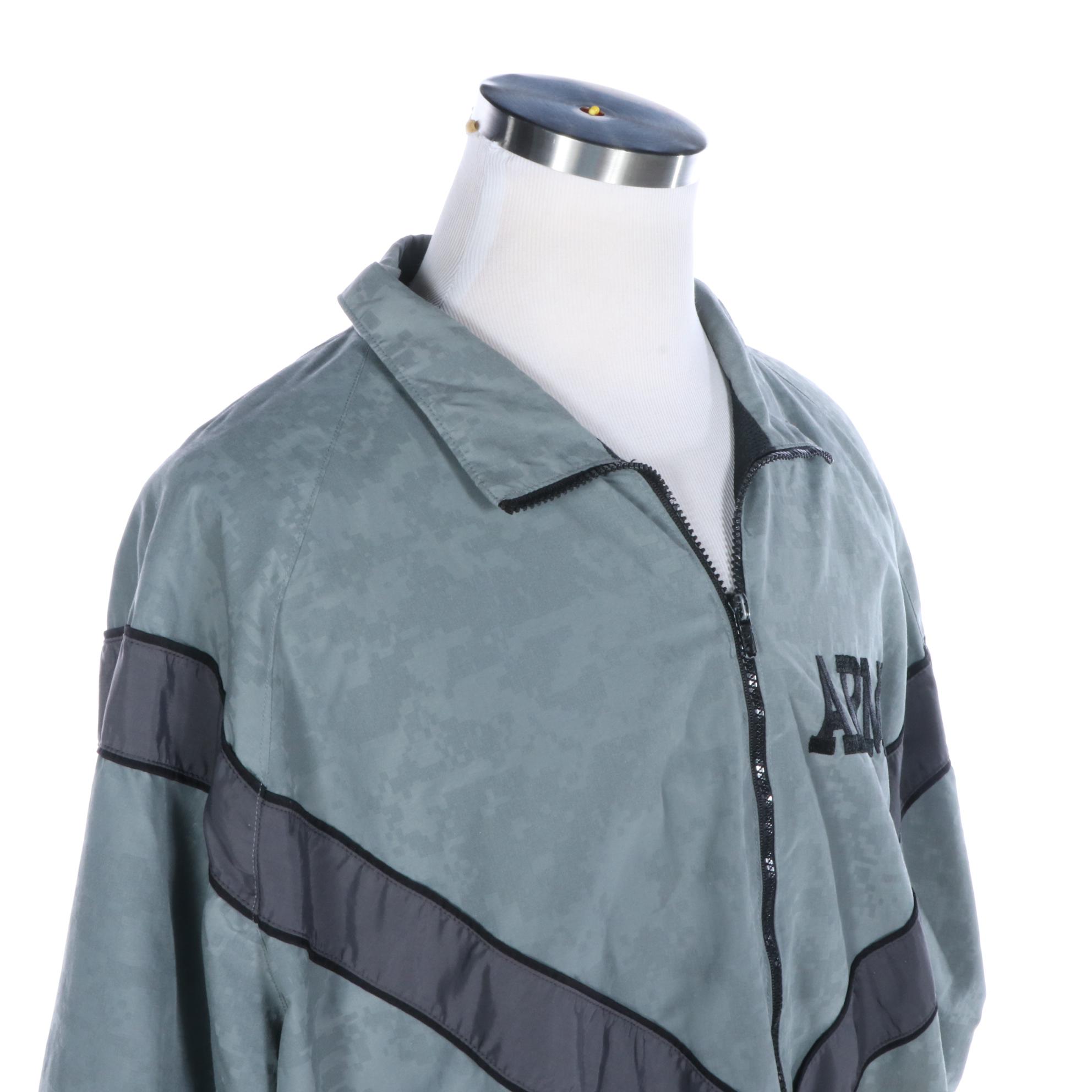 U.S. Army PFU Nylon Windbreaker in Reflective ACU/Digital Camouflage Pattern