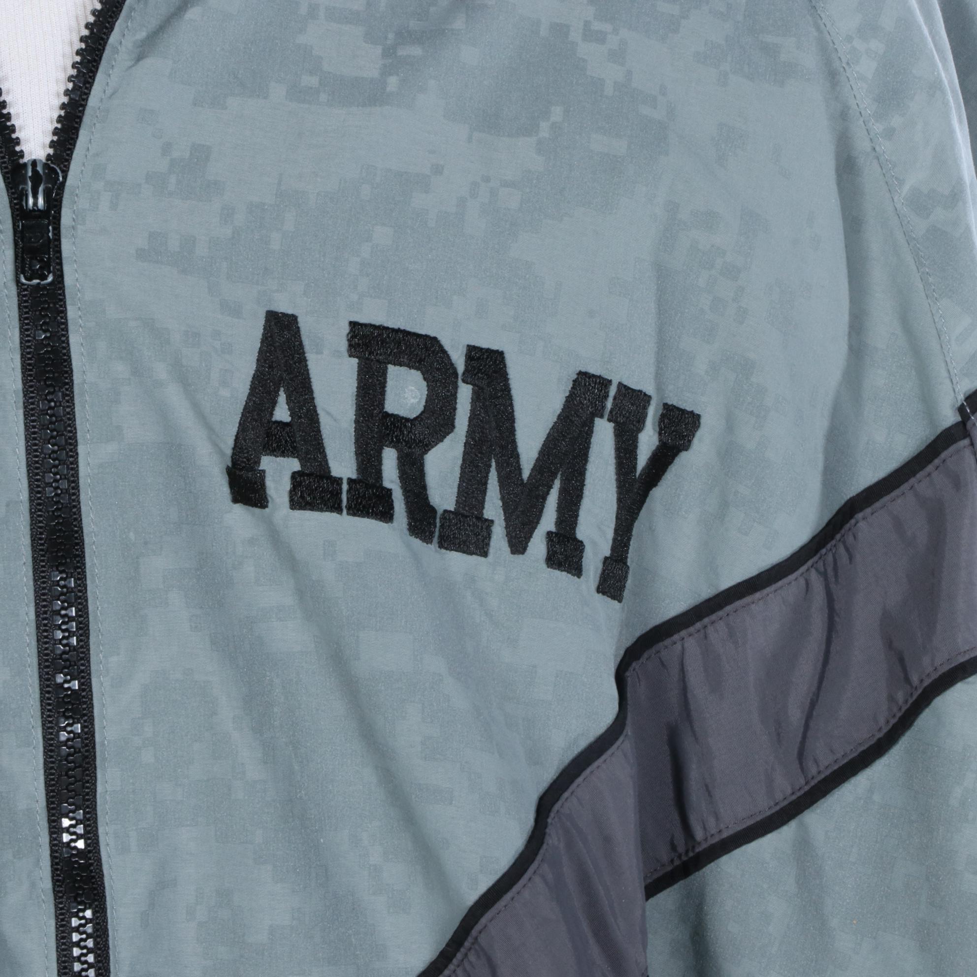 U.S. Army PFU Nylon Windbreaker in Reflective ACU/Digital Camouflage Pattern