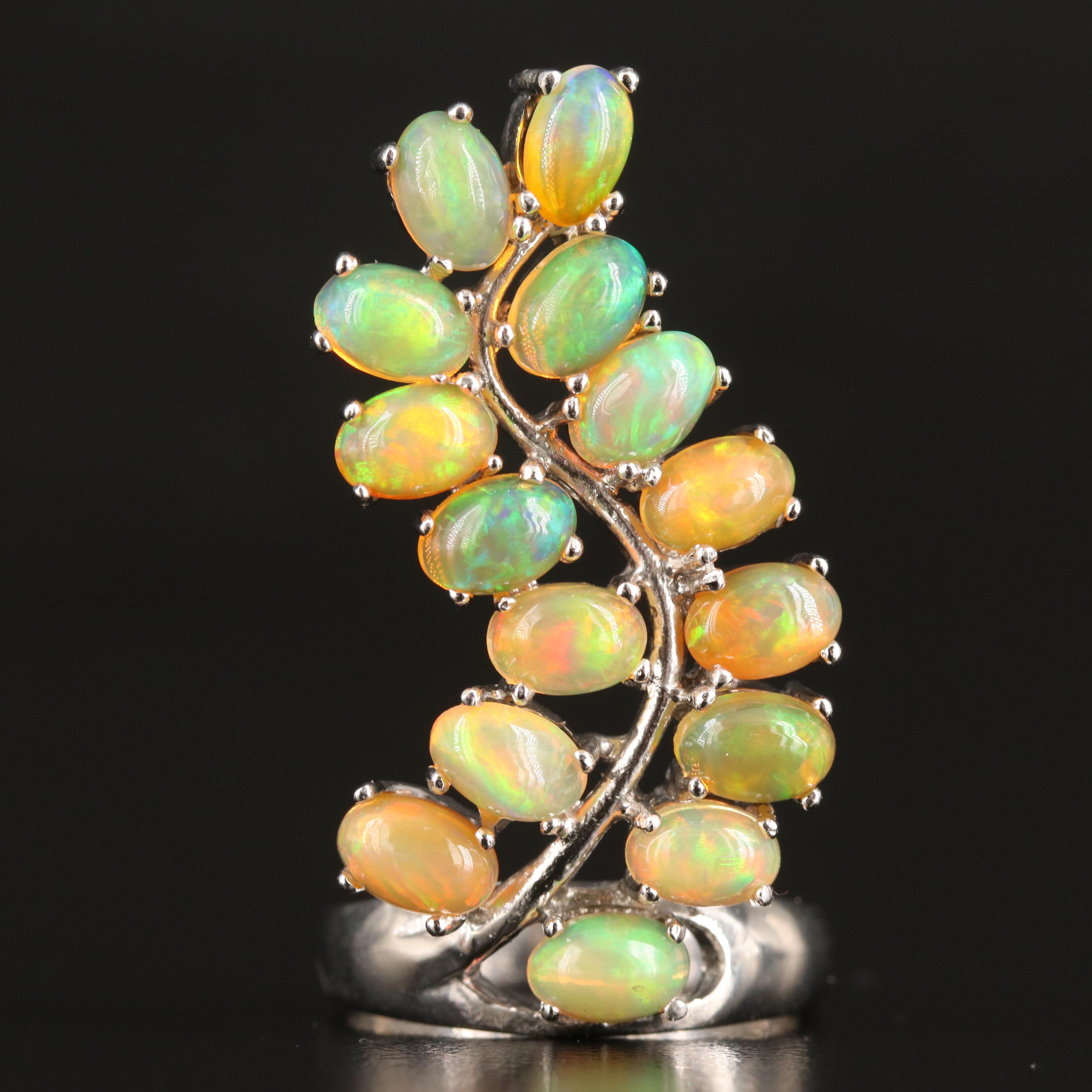 Sterling Opal Ring