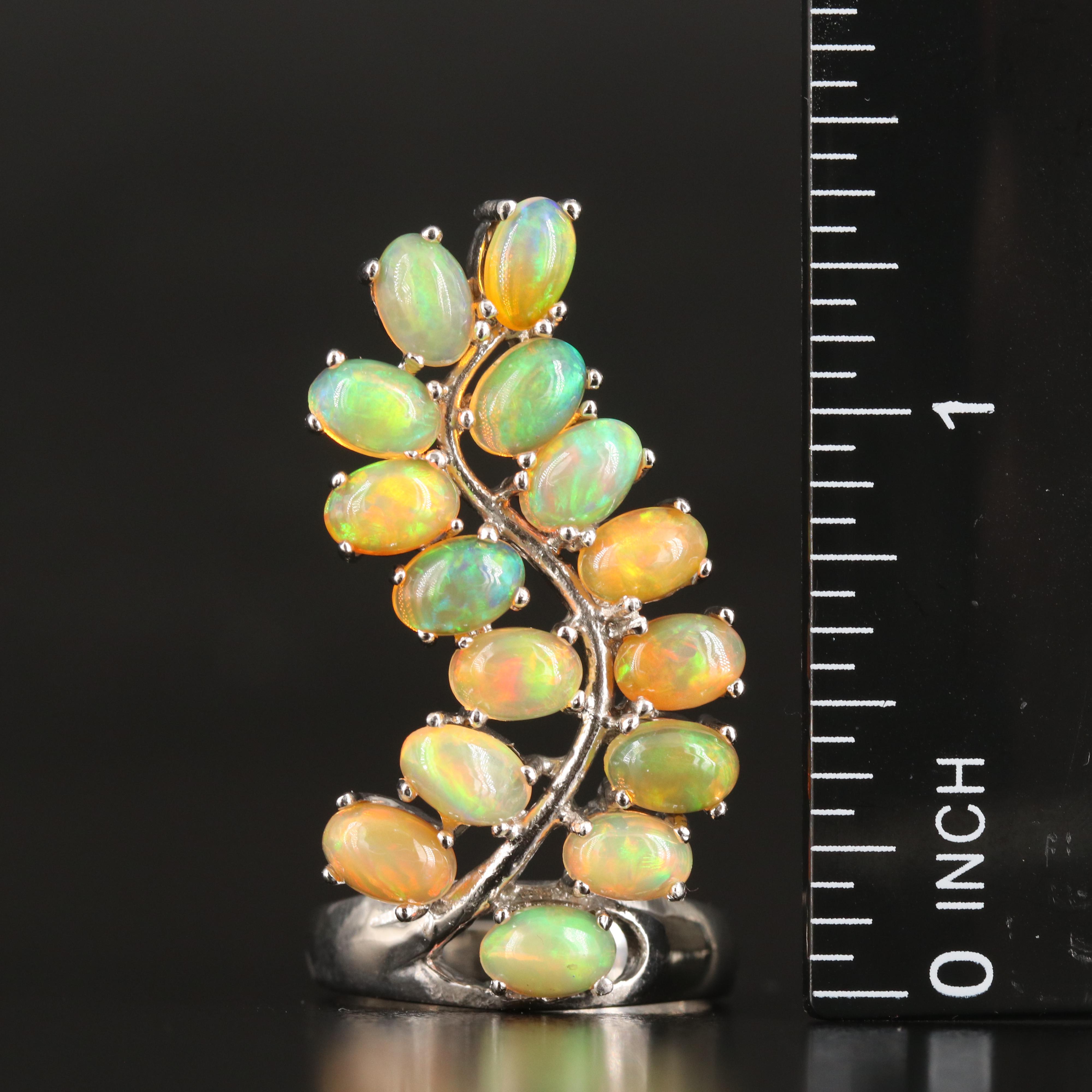 Sterling Opal Ring