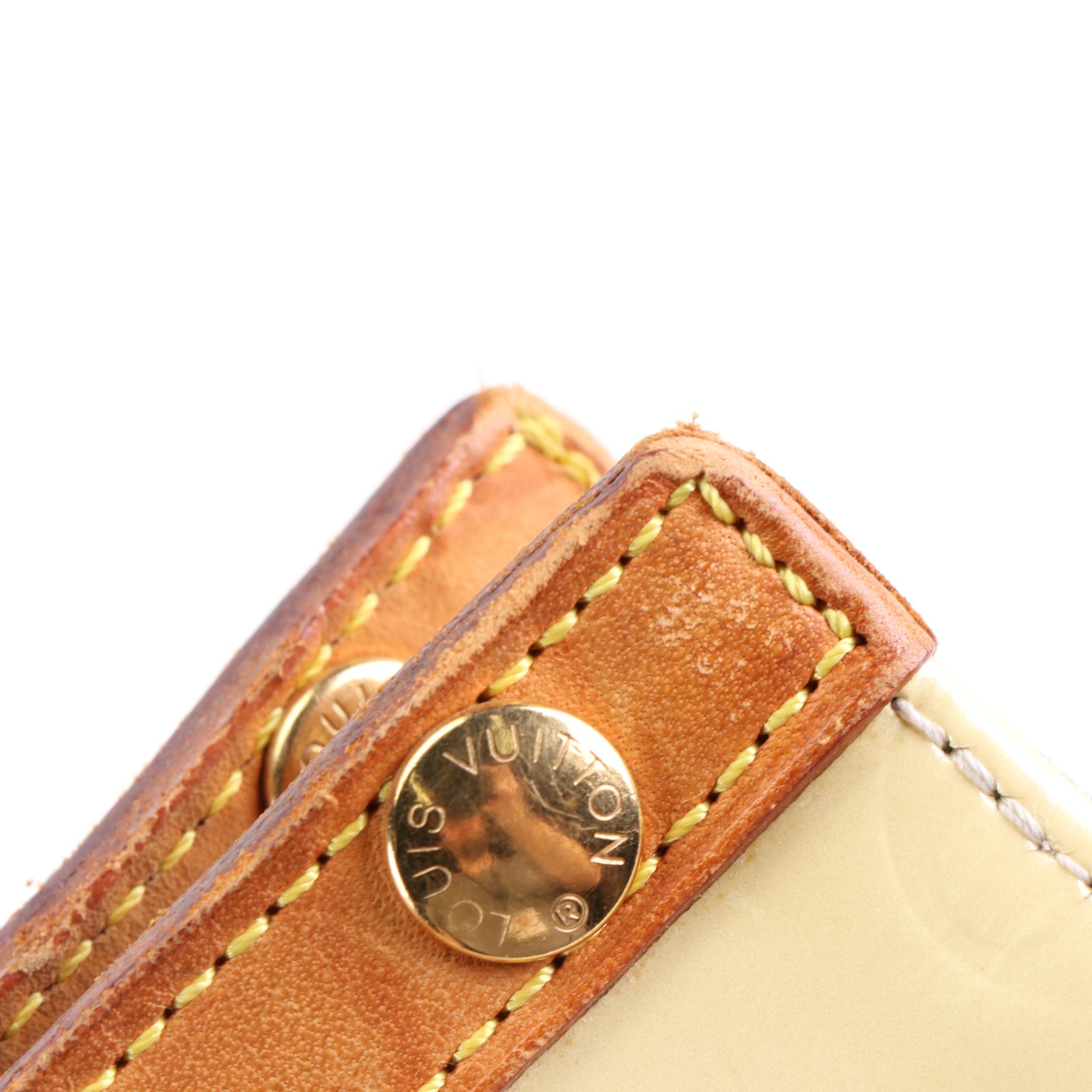 Louis Vuitton Roxbury Drive Bag in Perle Monogram Vernis and Vachetta Leather