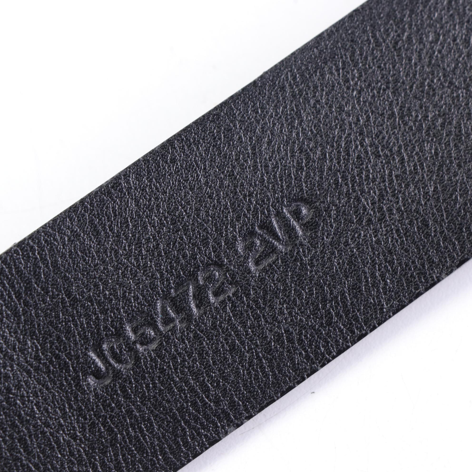 Jil Sander Leather Belt with Laurel Wreath Buckle