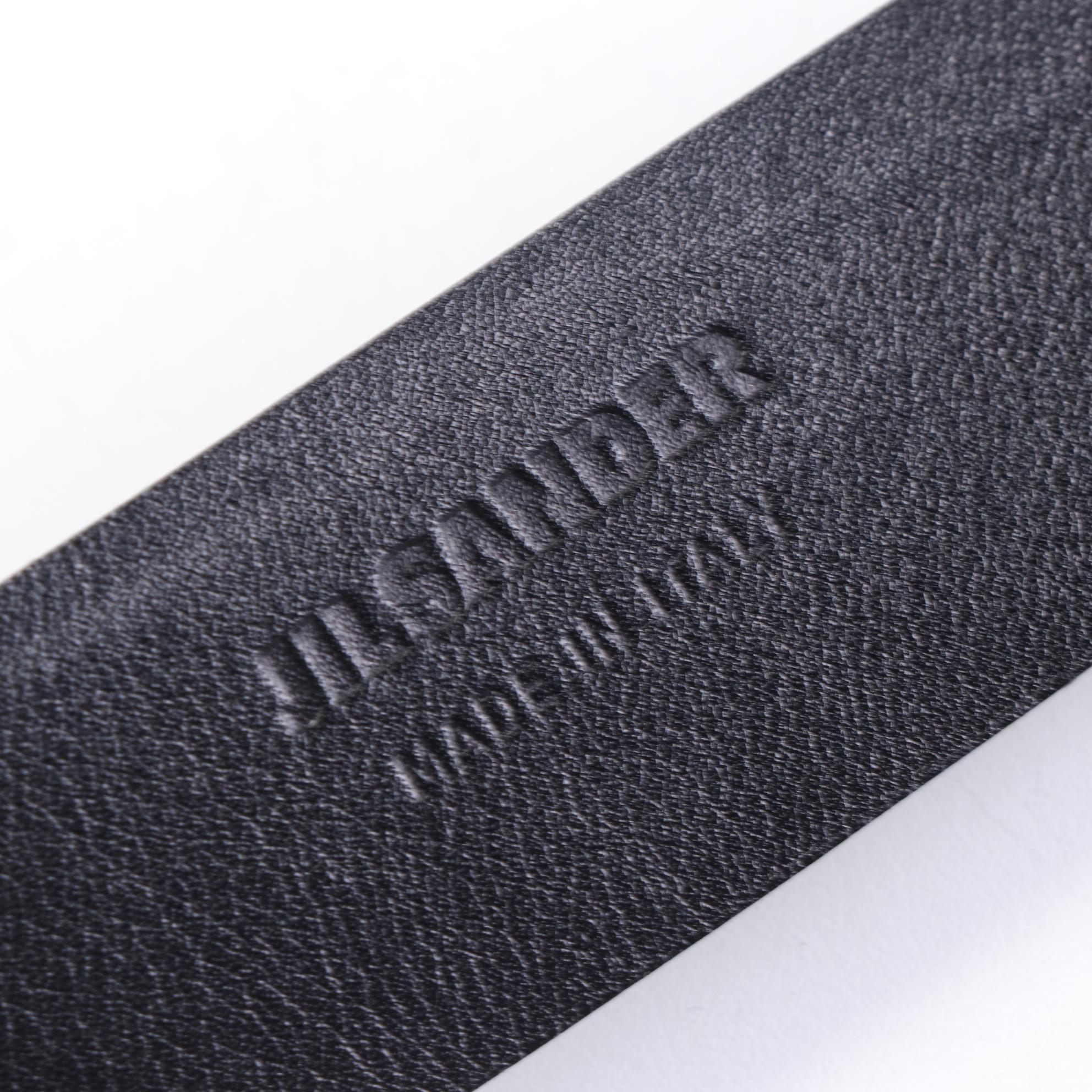 Jil Sander Leather Belt with Laurel Wreath Buckle