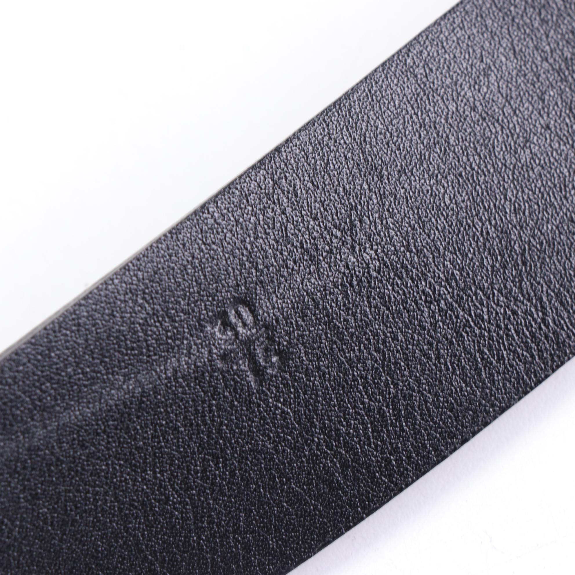 Jil Sander Leather Belt with Laurel Wreath Buckle