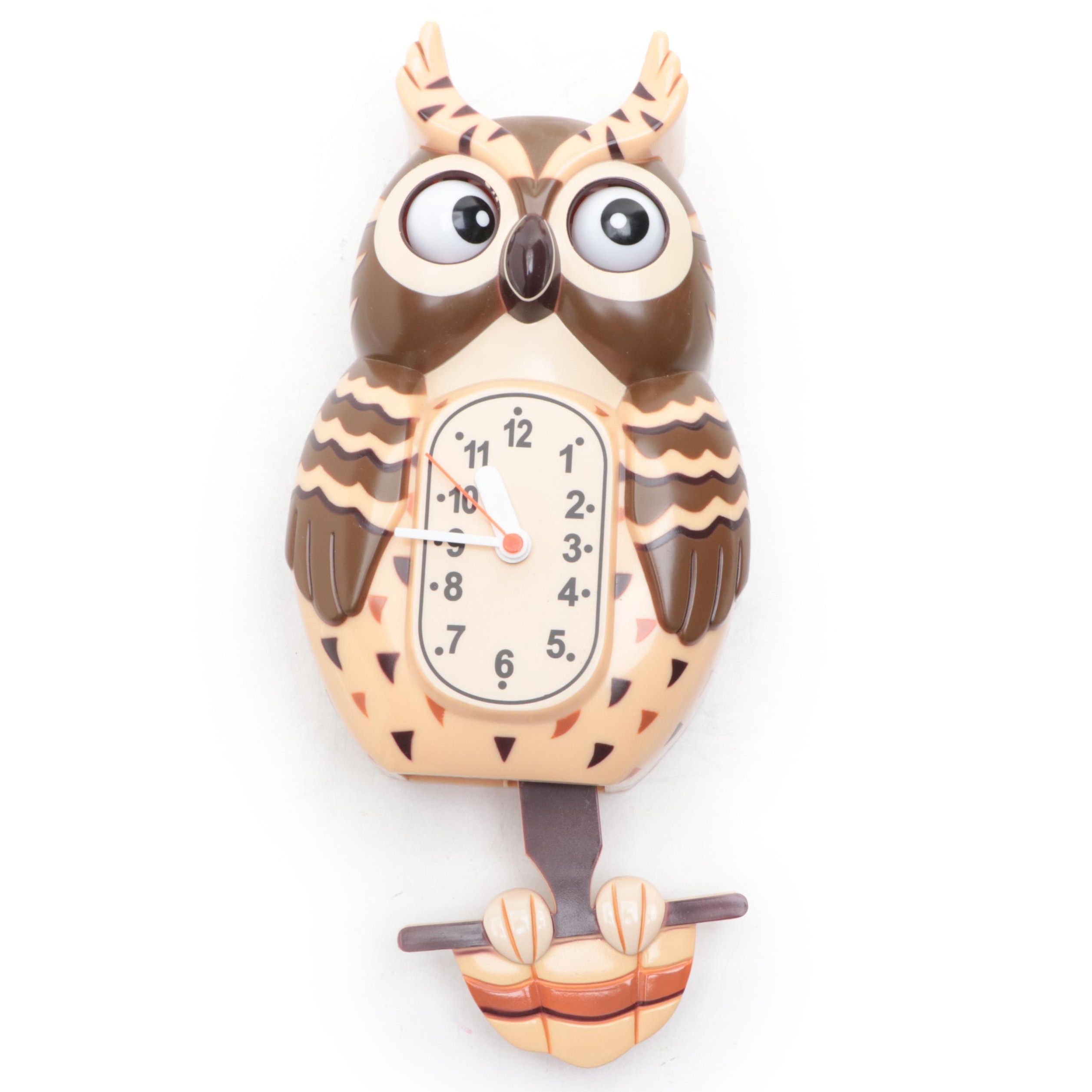 Moving Eyes Owl Battery Operated Wall Clock