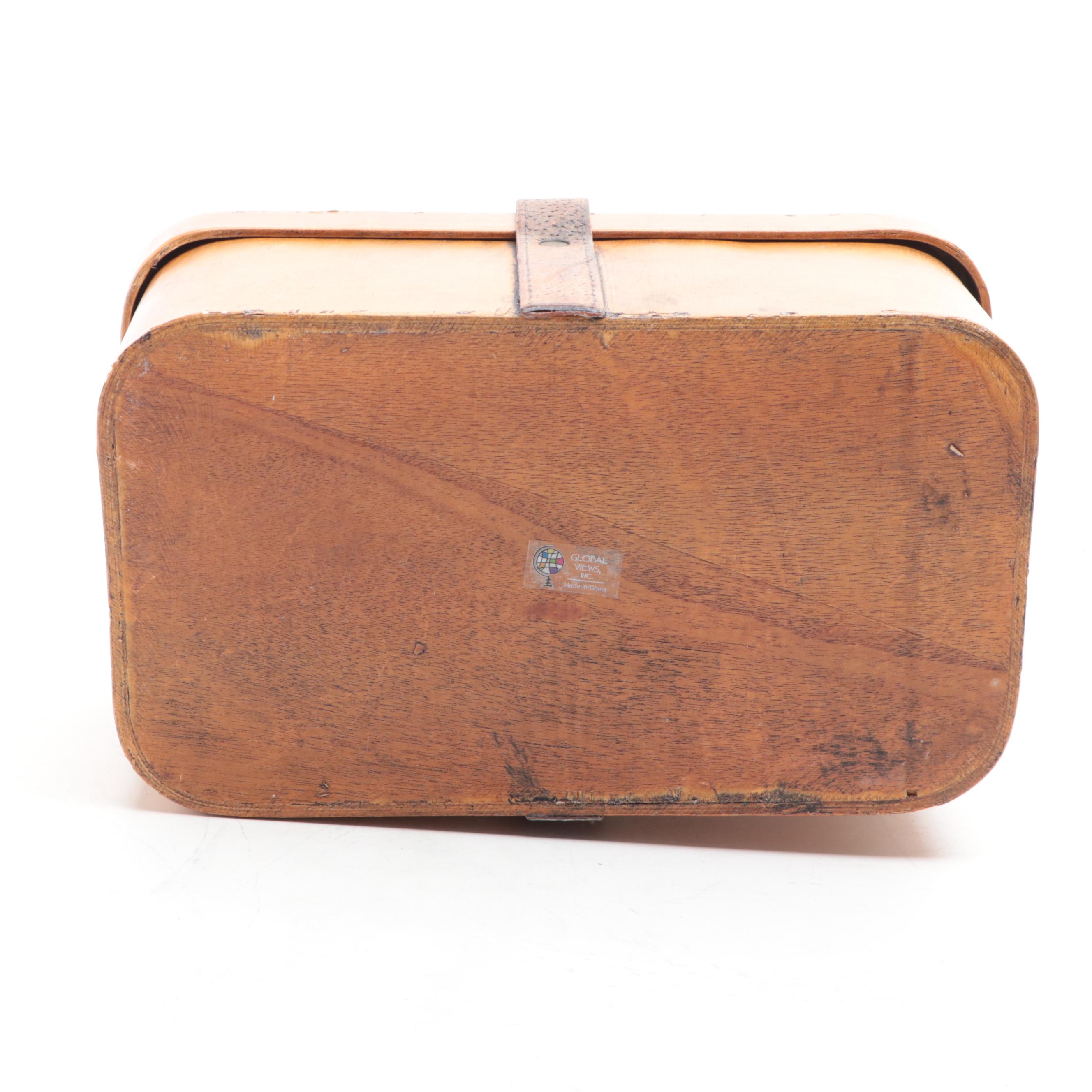 Suitcase Style Decorative Wood Boxes