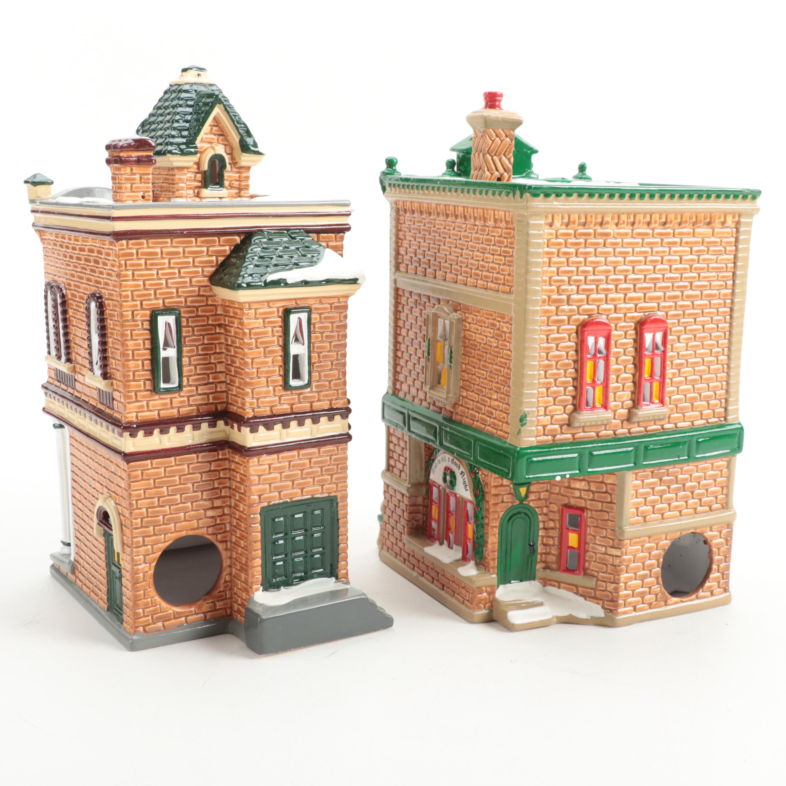 Department 56 Porcelain  Snow Village Buildings and Figurines