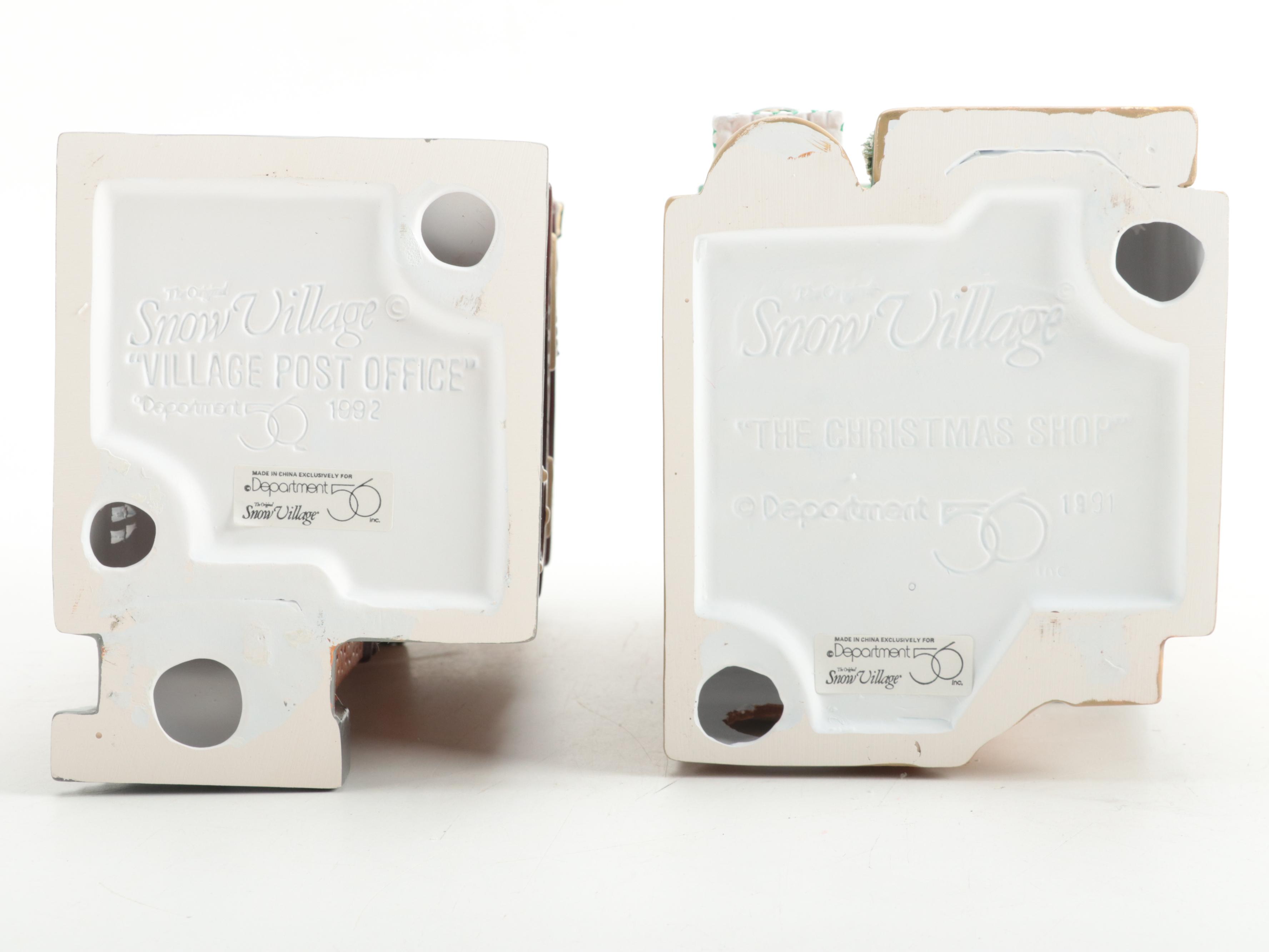 Department 56 Porcelain  Snow Village Buildings and Figurines