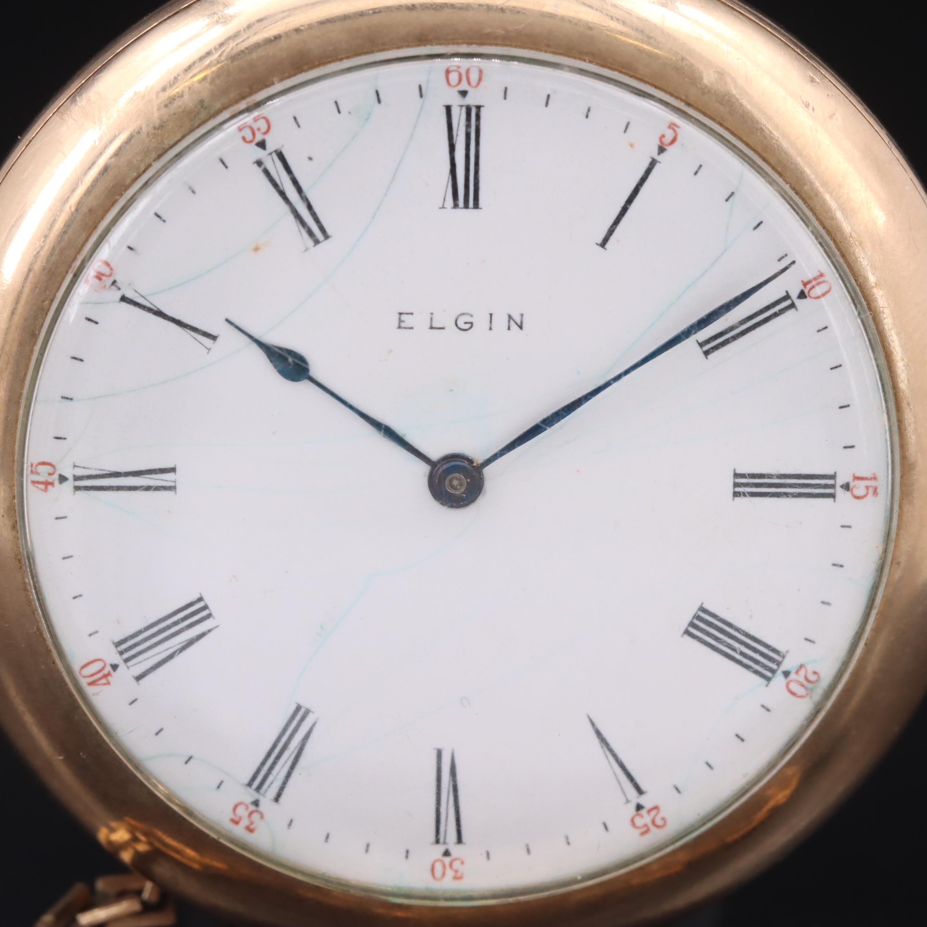 1917 Elgin Gold-Filled Pocket Watch