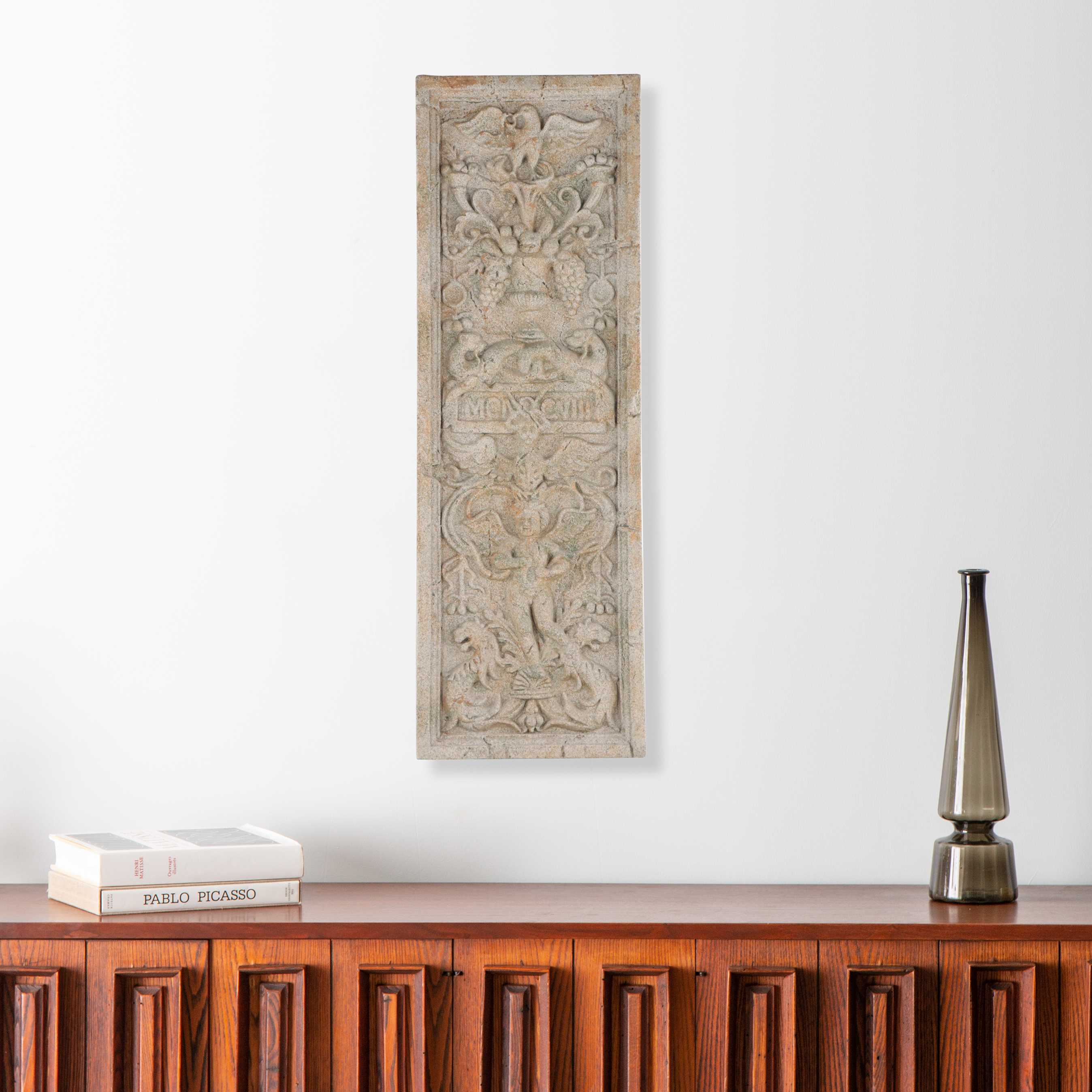 Composite Sculptural Relief Wall-Hanging With Classical Imagery, 21st Century