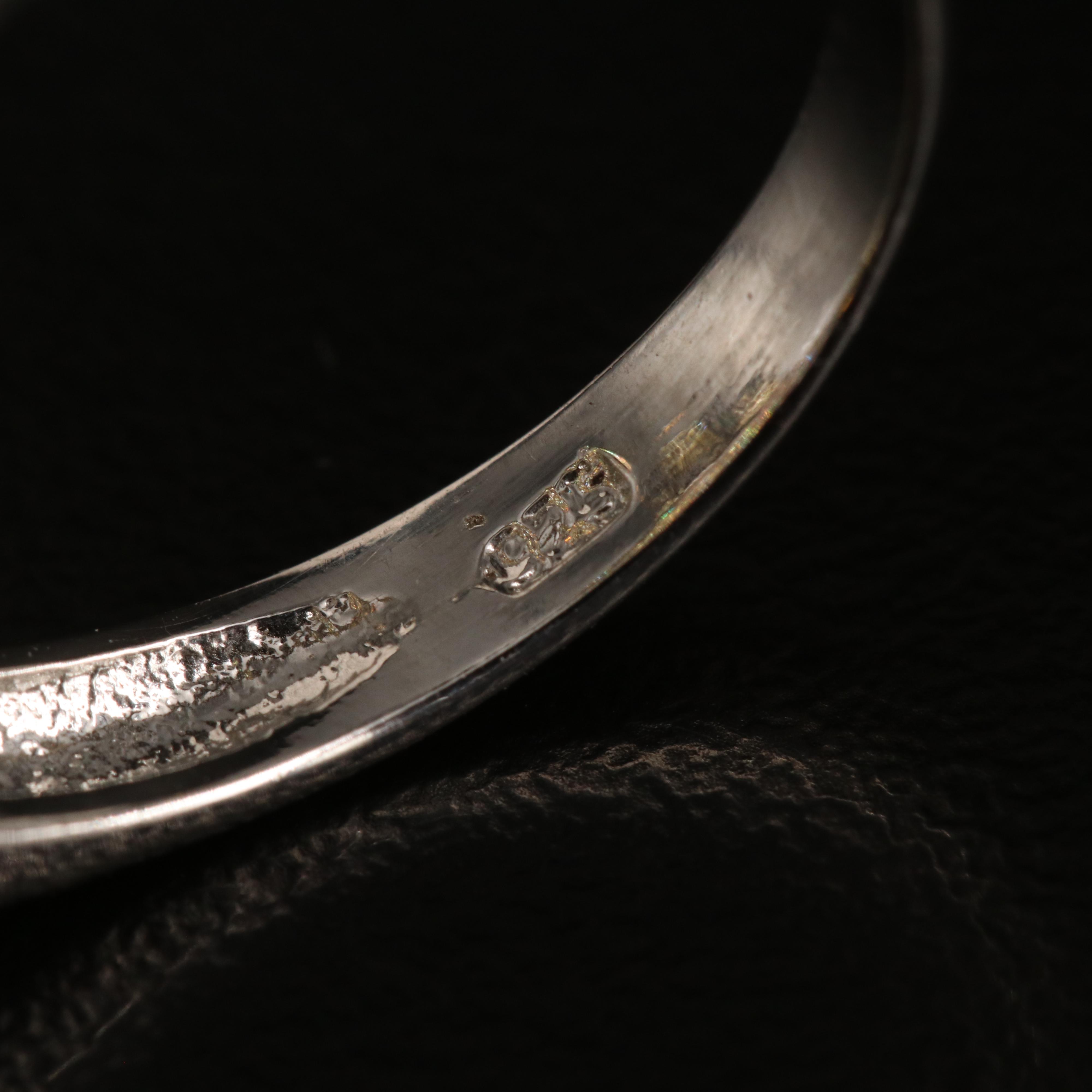 Sterling Sapphire and Aquamarine Flower Cluster Ring