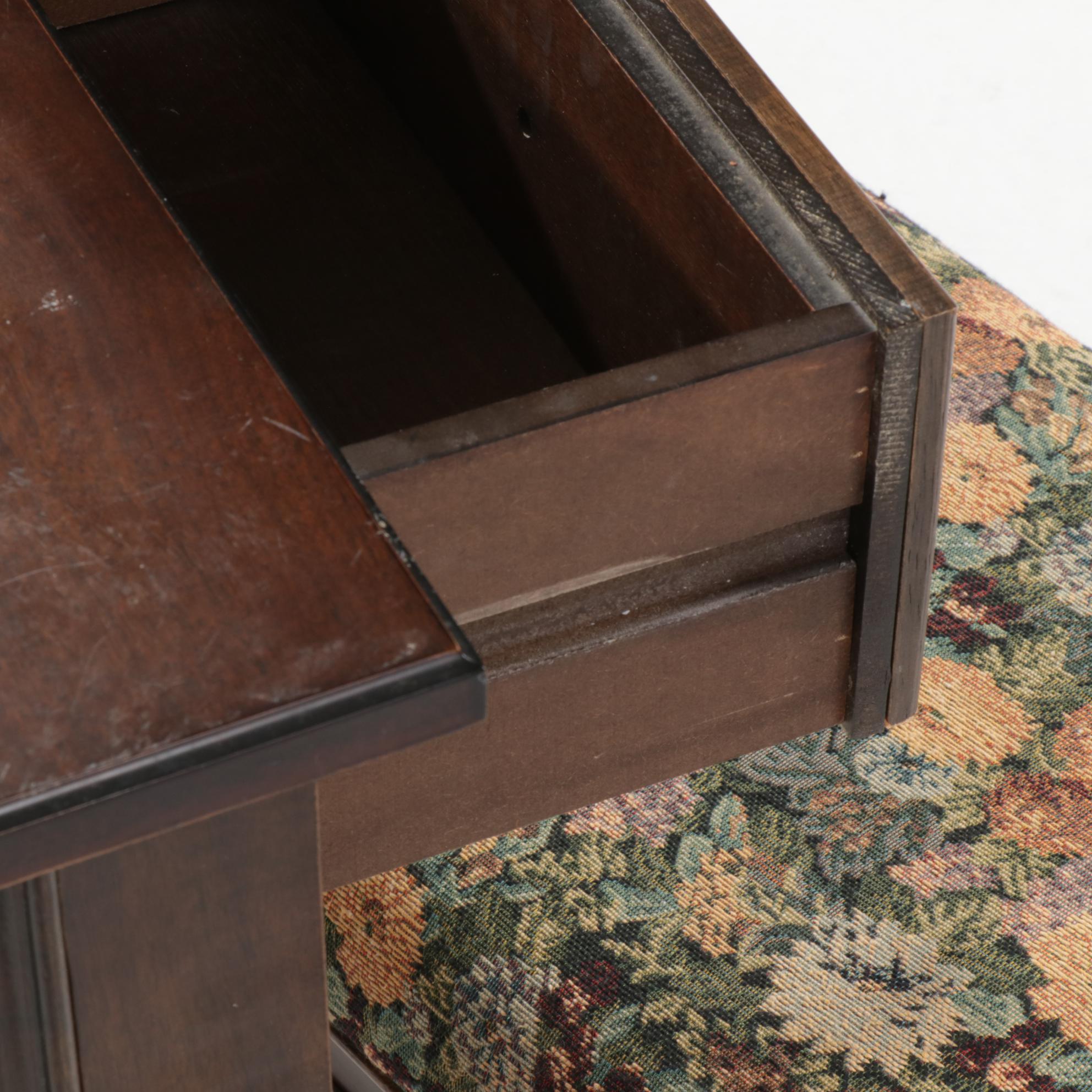 Bombay Company Writing Desk and Stool with Barley Twist Legs