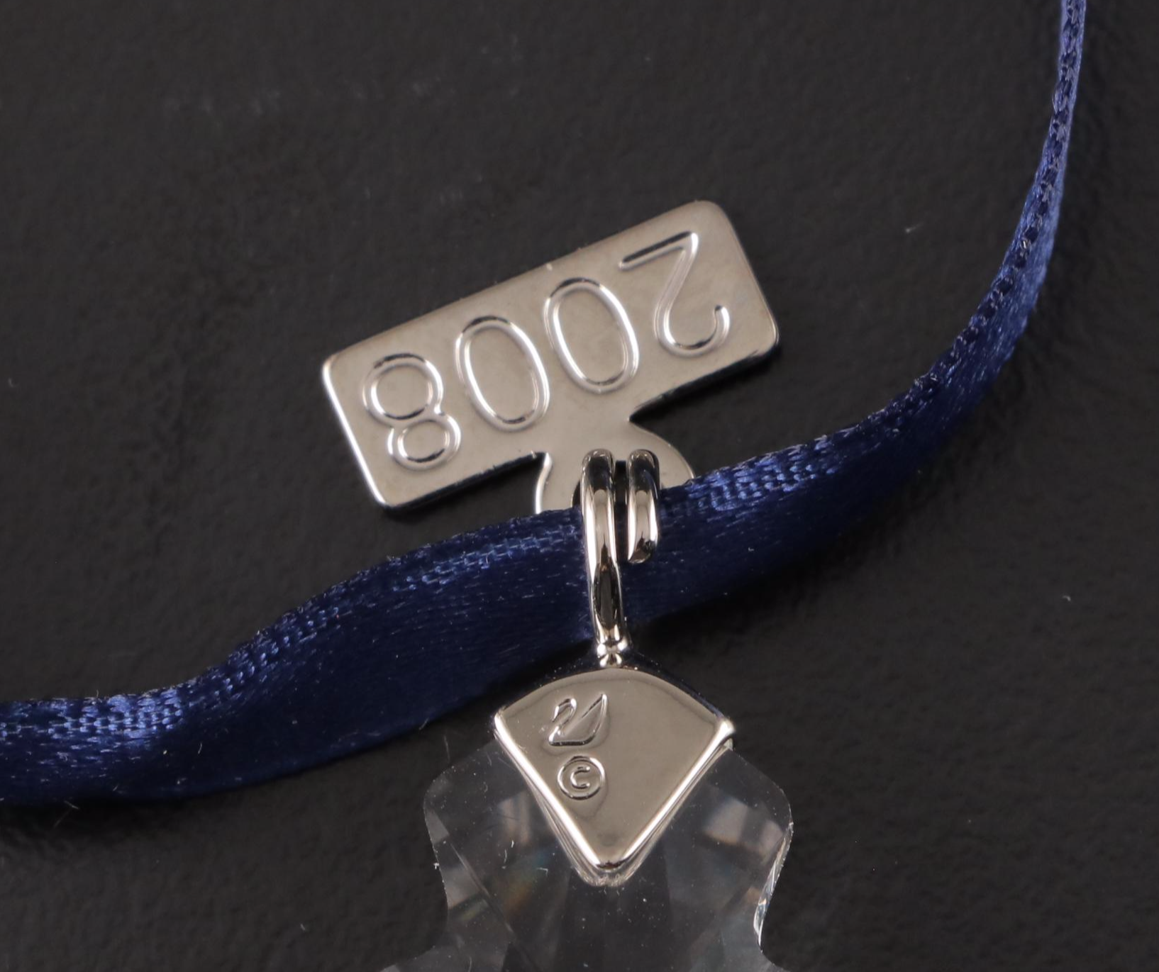 Swarovski Crystal Christmas Snowflake Annual Ornaments, 2006-2009