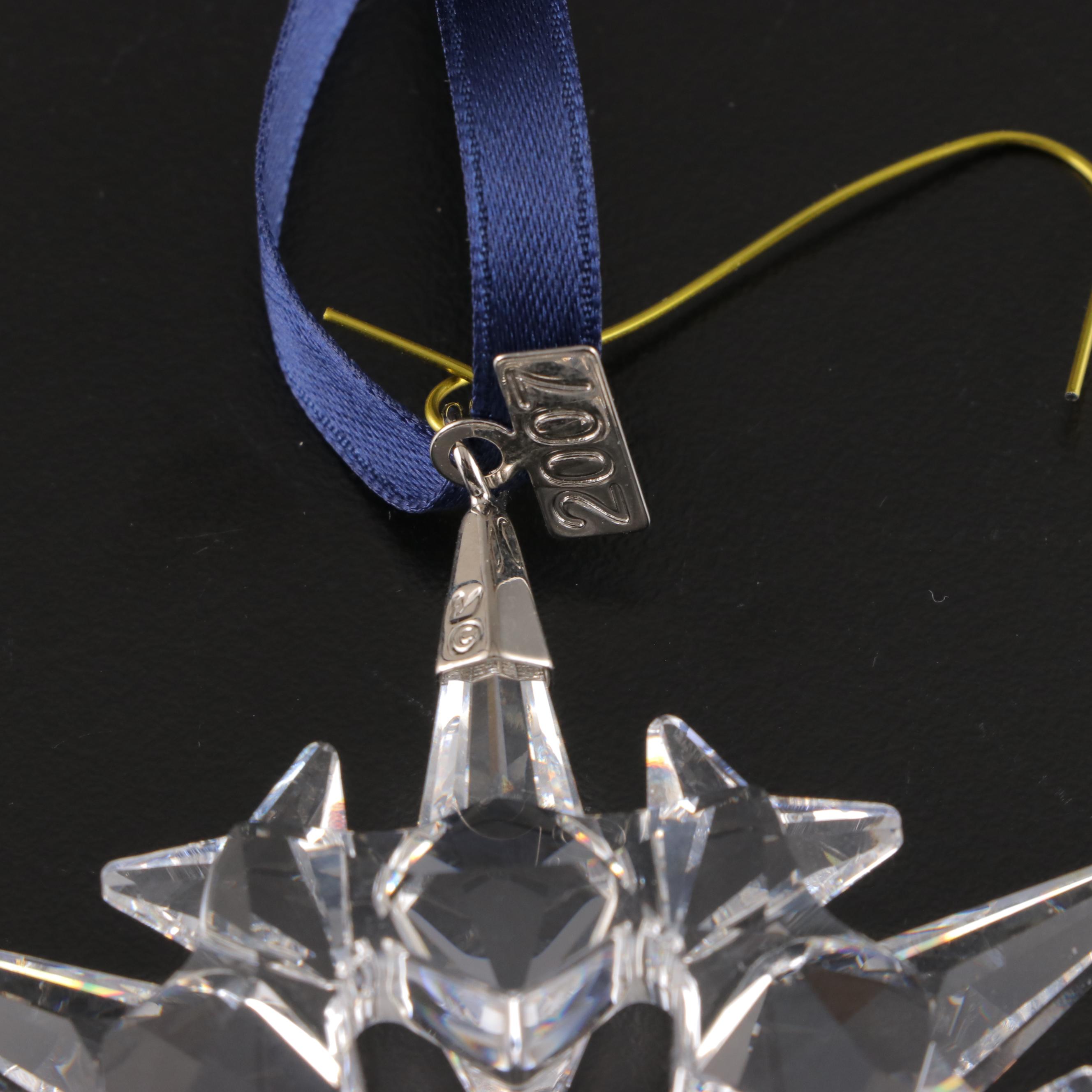 Swarovski Crystal Christmas Snowflake Annual Ornaments, 2006-2009