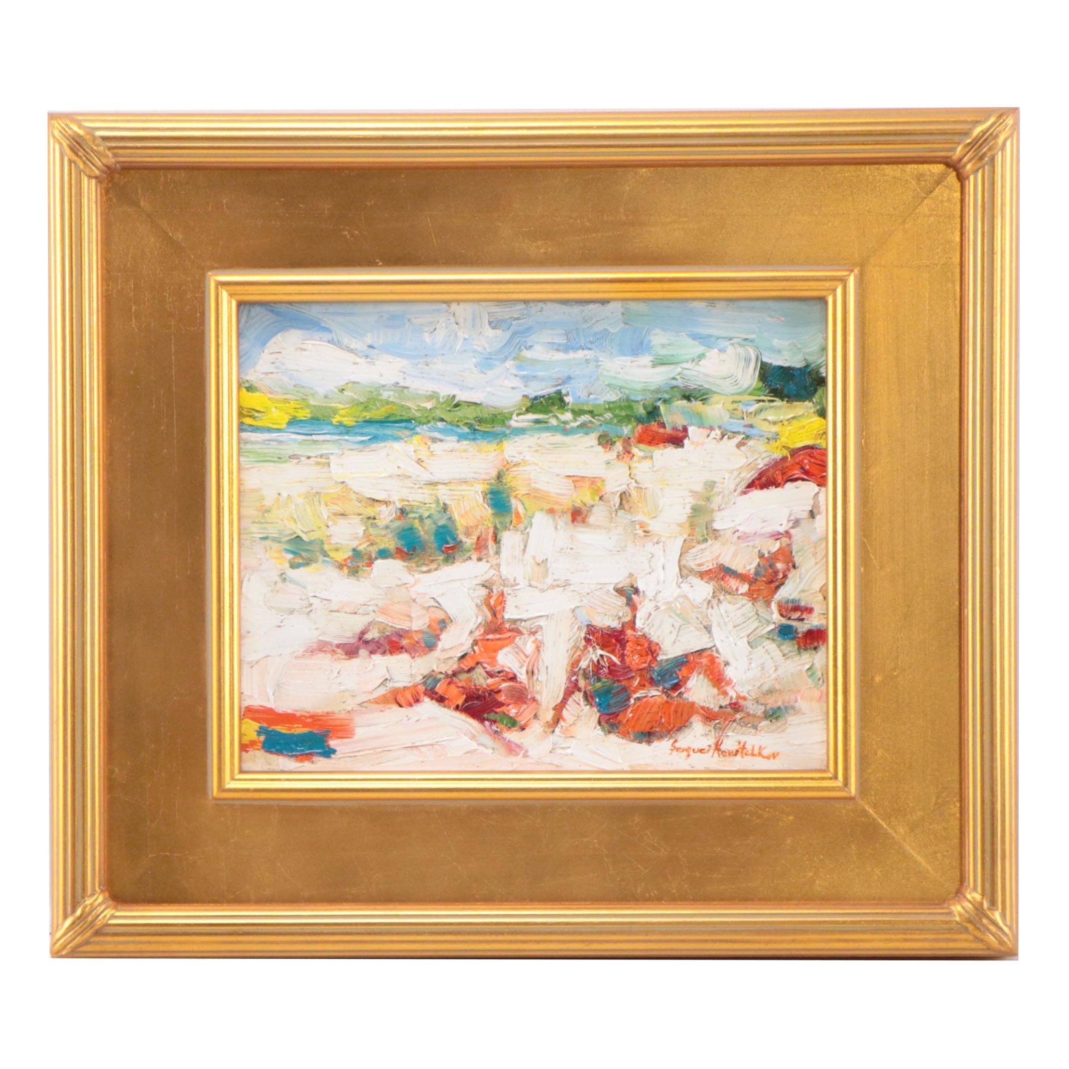 Serguei Novitchkov Oil Painting "Beach Season"