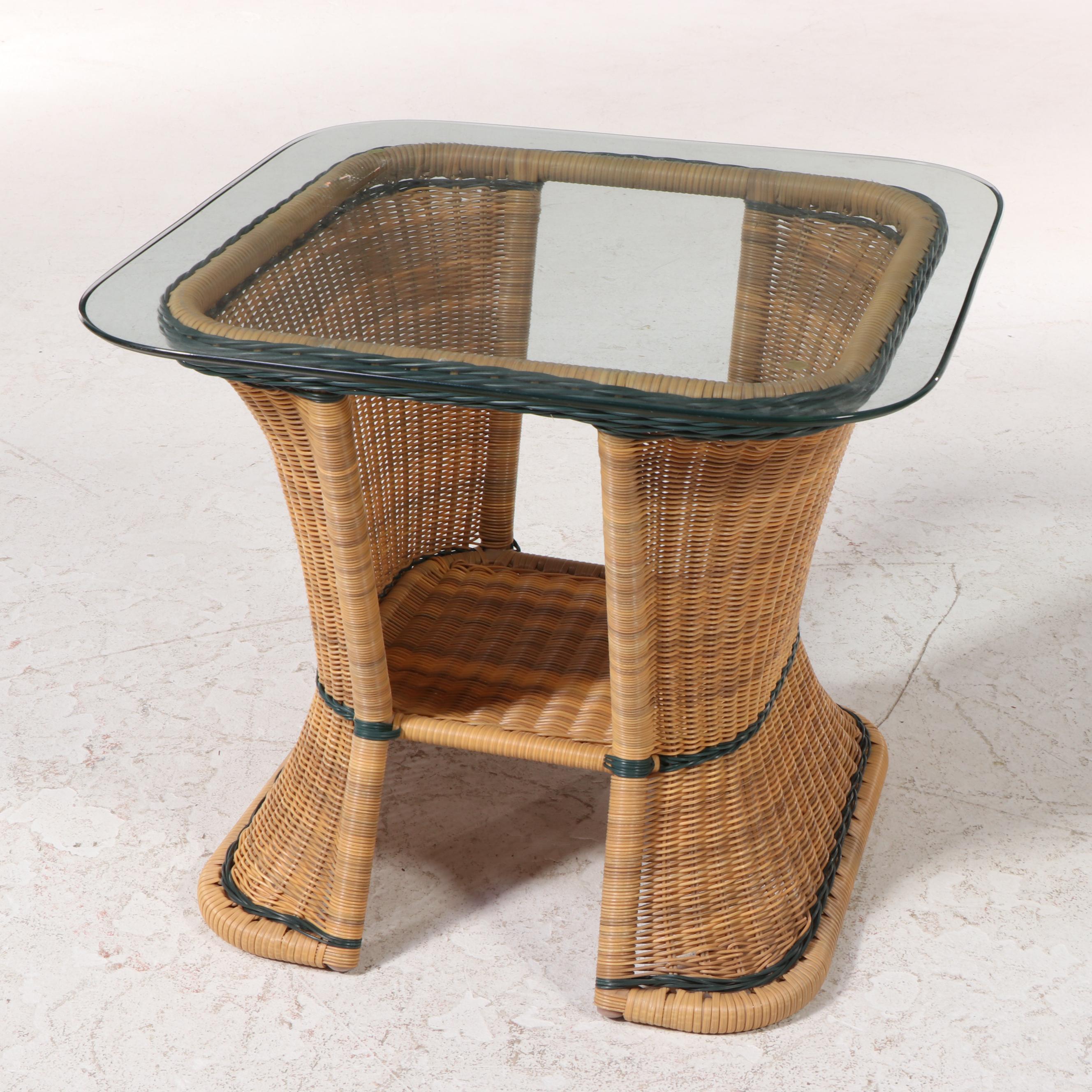 Three-Piece Resin Wicker and Aluminum Patio Lounge Set