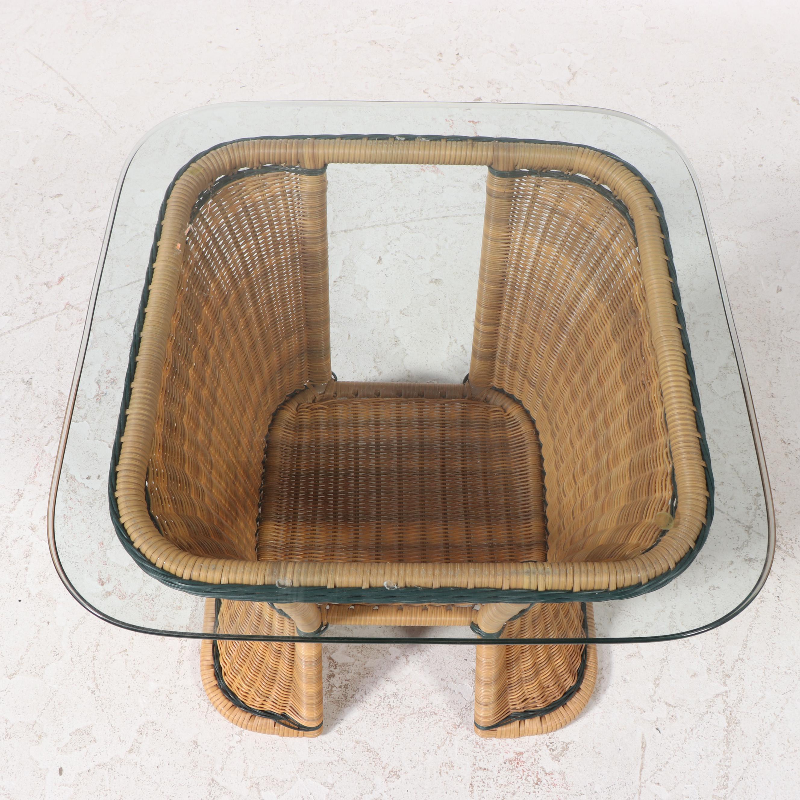 Three-Piece Resin Wicker and Aluminum Patio Lounge Set