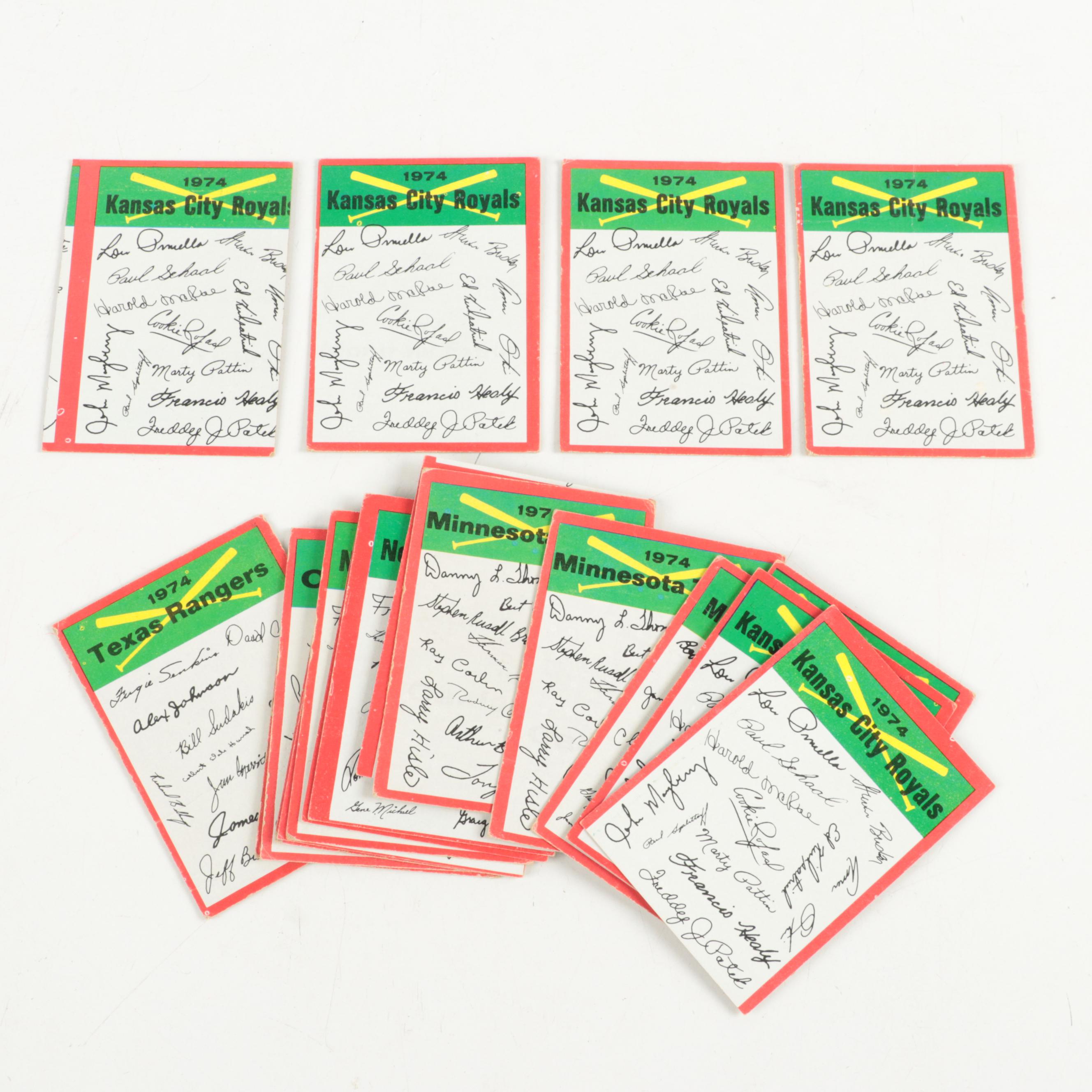 1973 and 1974 Topps Baseball Cards Including Rose, Bench, Aaron and More HOF