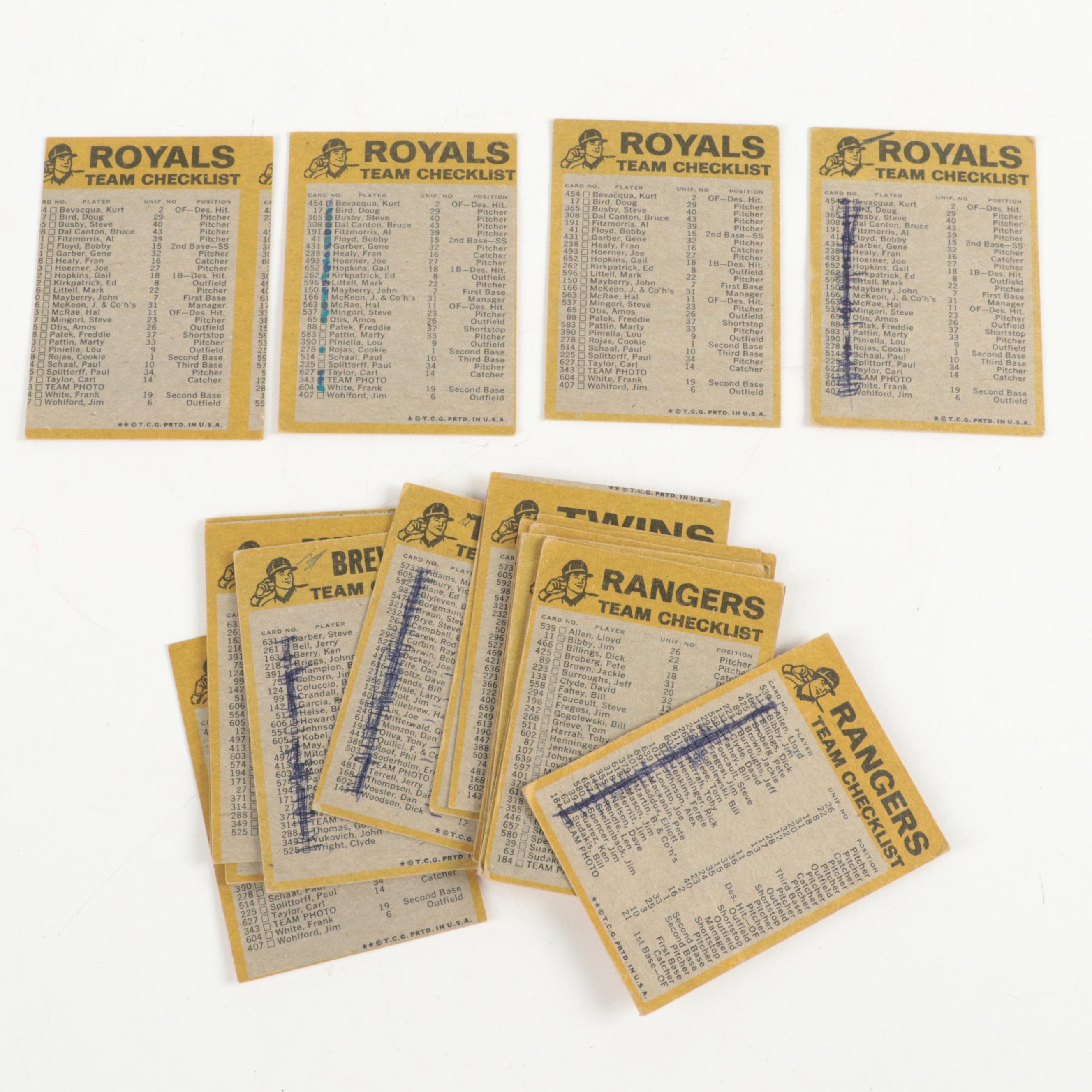 1973 and 1974 Topps Baseball Cards Including Rose, Bench, Aaron and More HOF