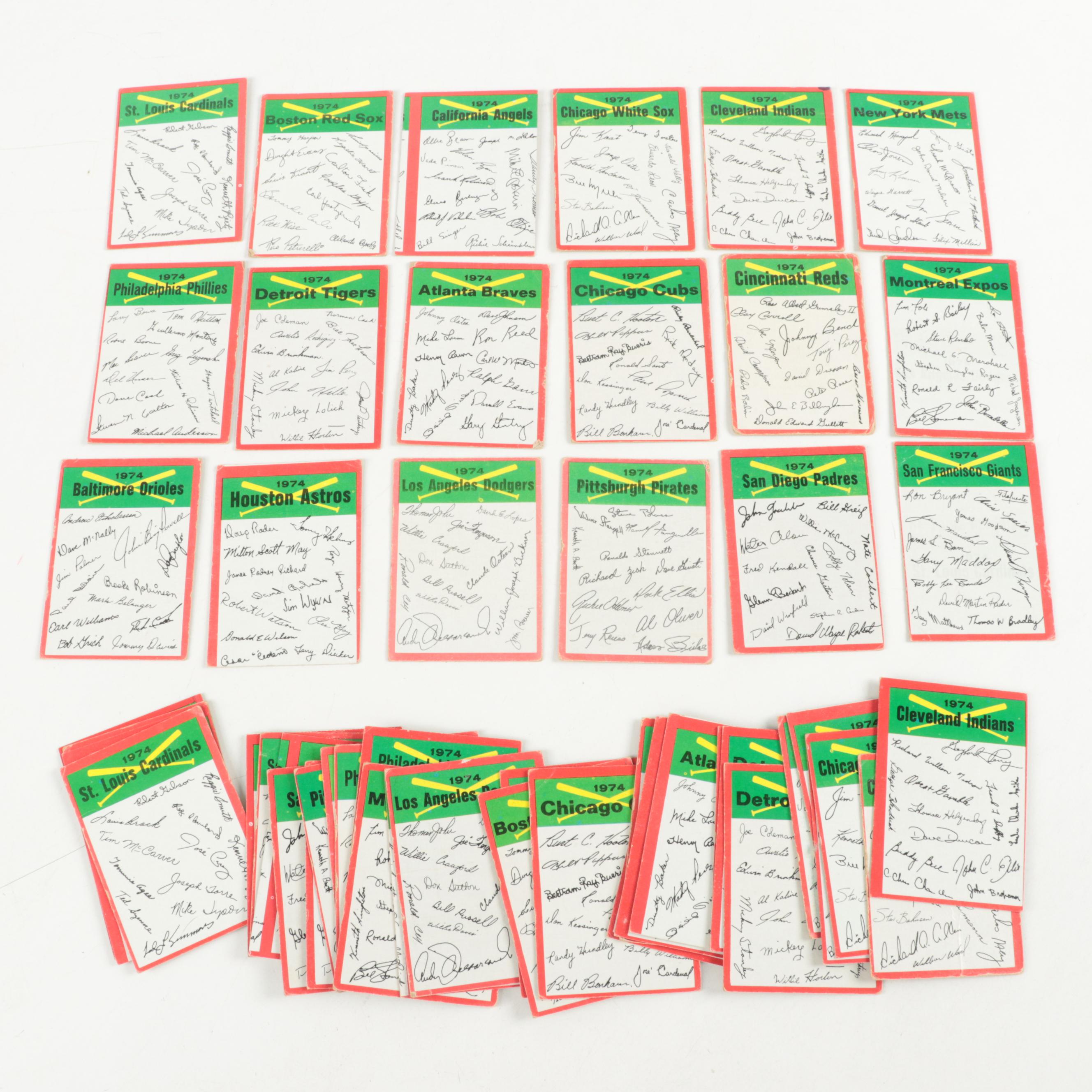 1973 and 1974 Topps Baseball Cards Including Rose, Bench, Aaron and More HOF