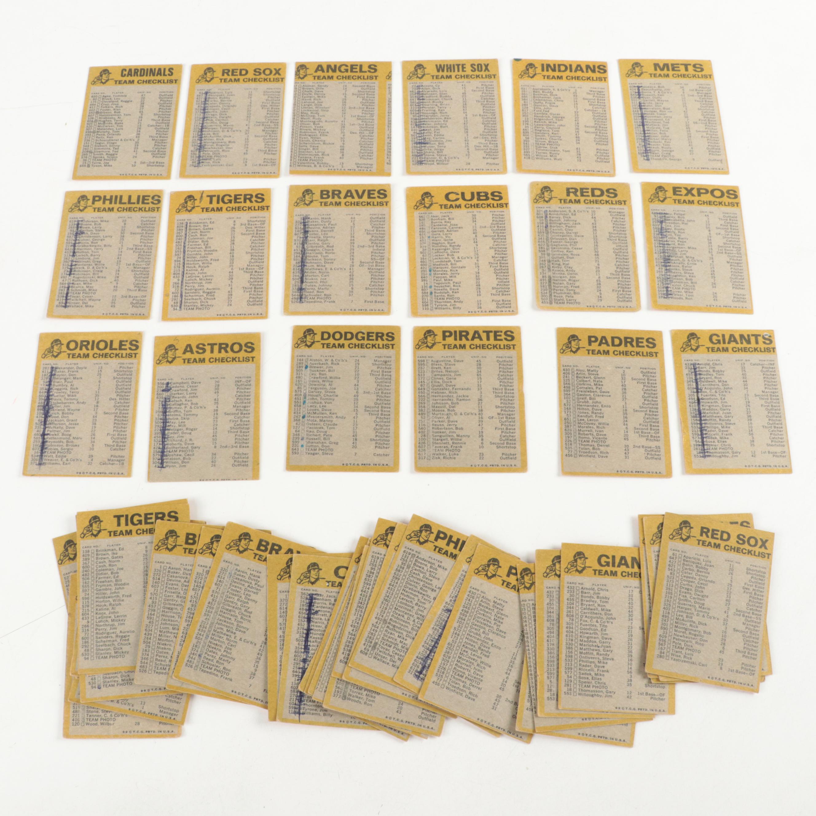 1973 and 1974 Topps Baseball Cards Including Rose, Bench, Aaron and More HOF