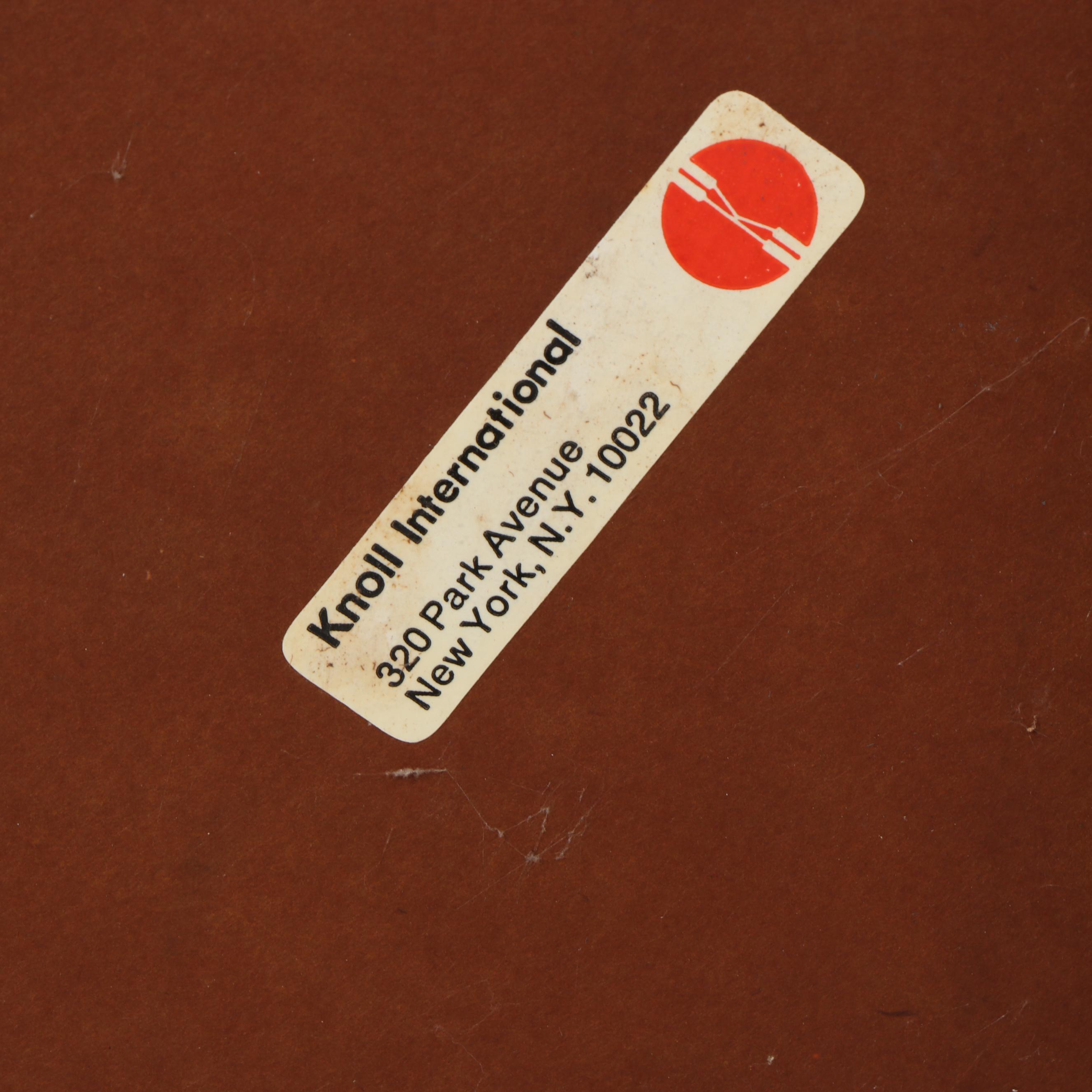 Florence Knoll for Knoll International Chromed Steel and Laminate Top Side Table