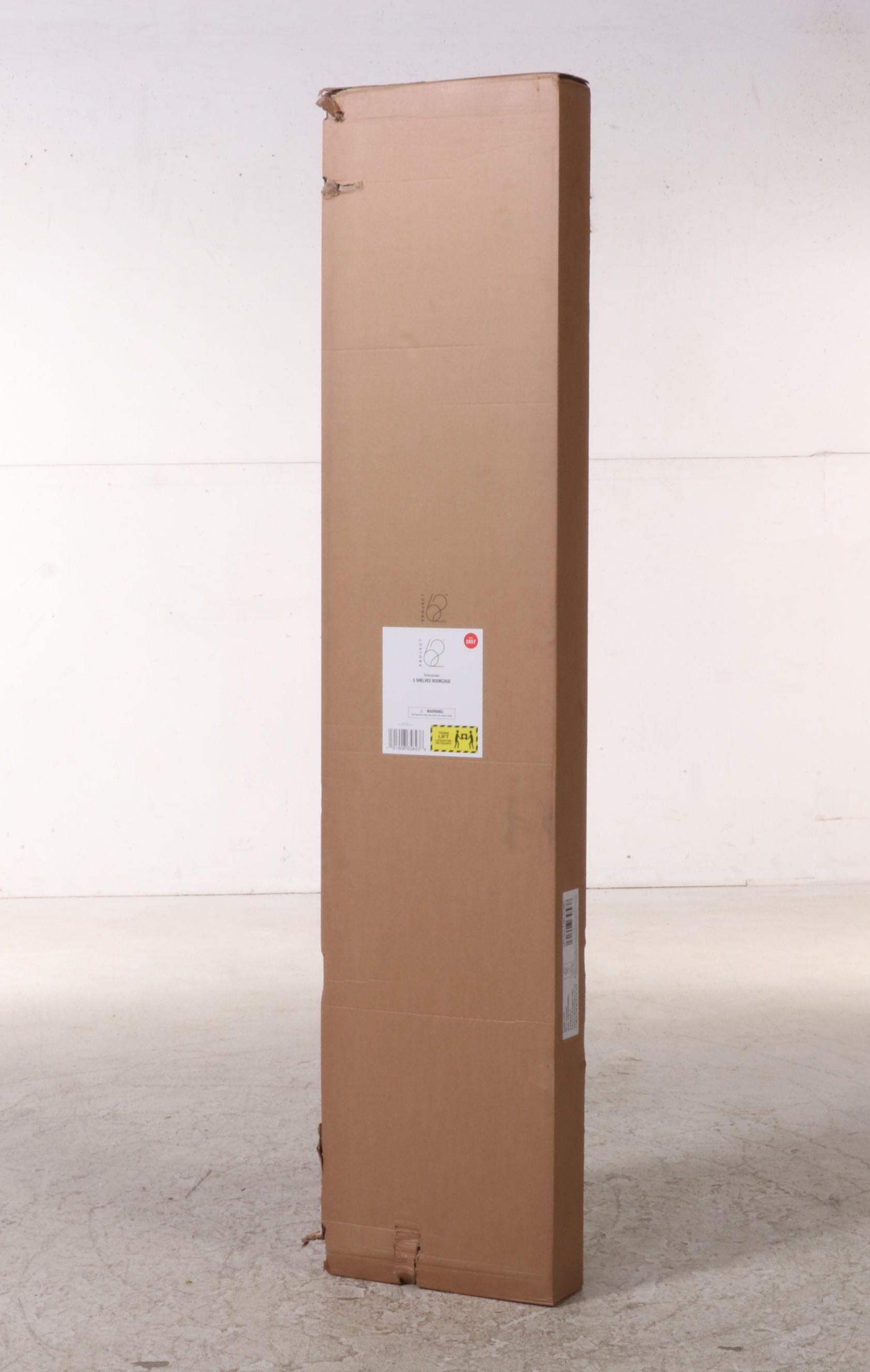 Project 62 Brannandale Five-Shelf Walnut Finish Bookcase