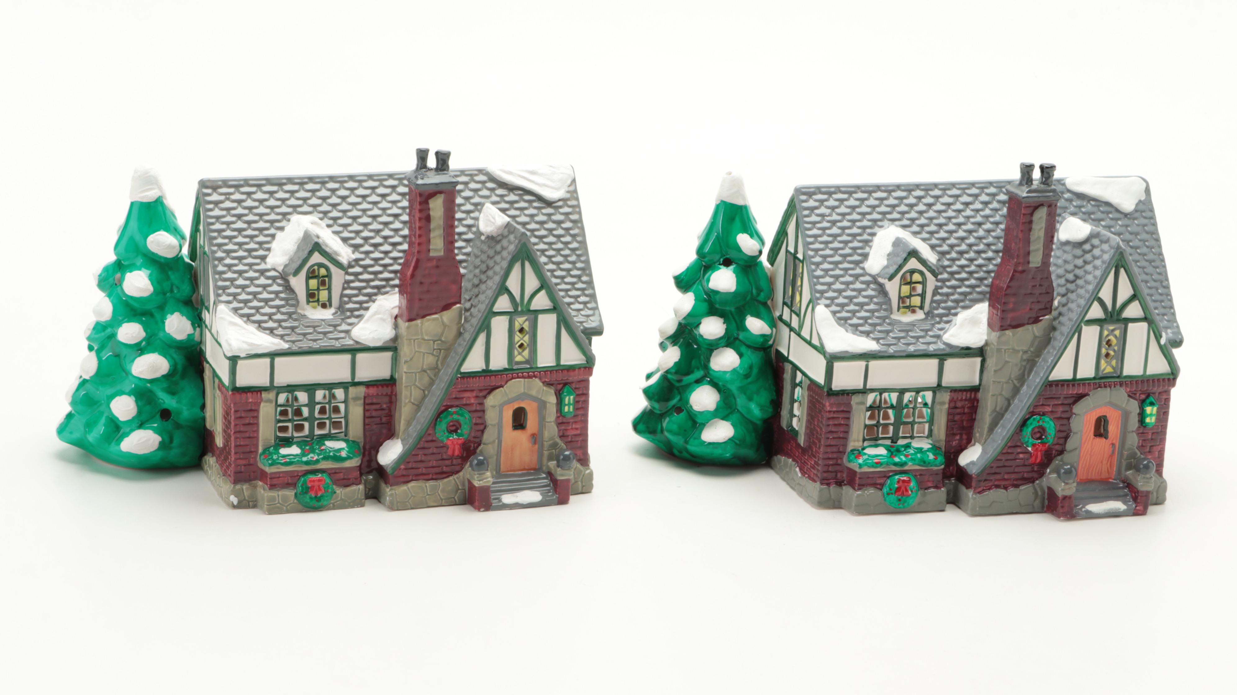 Department 56 Snow Village Farm House, Red Barn, Honeymooner Motel and More