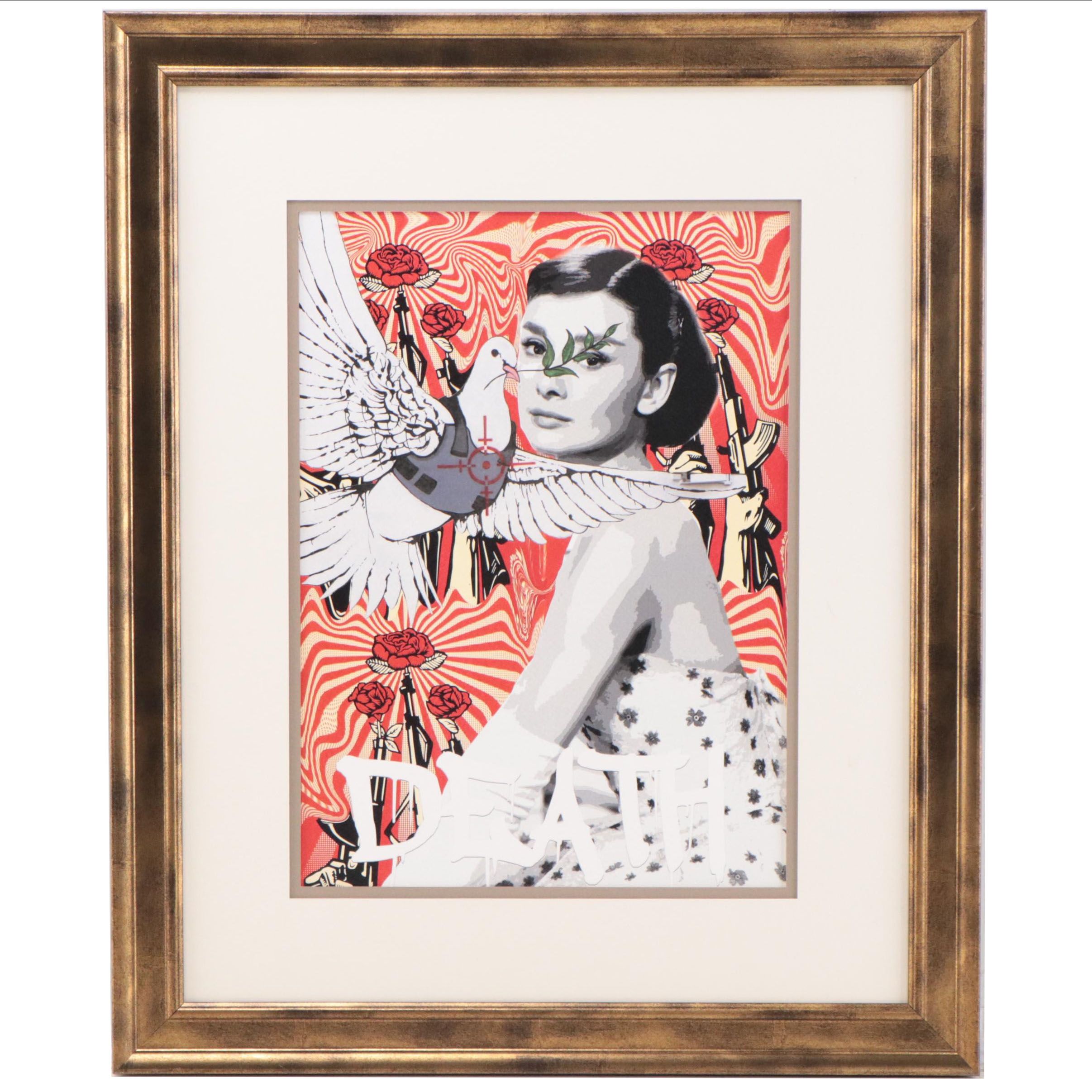 Death NYC Pop Art Graphic Print of Audrey Hepburn, 2022