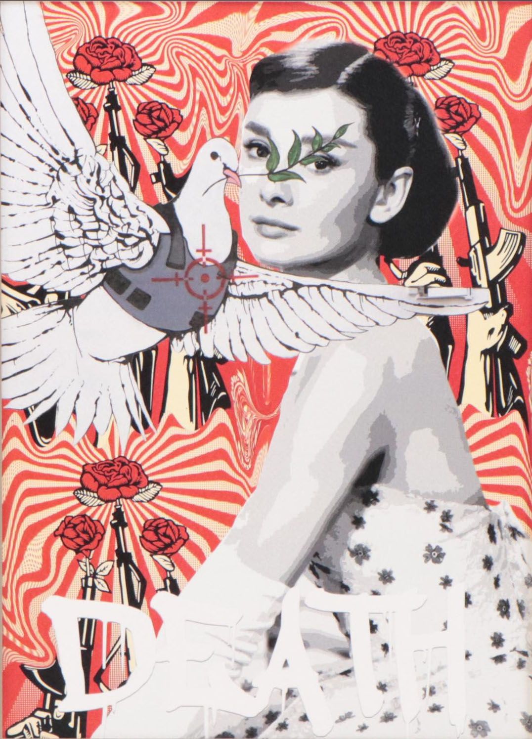 Death NYC Pop Art Graphic Print of Audrey Hepburn, 2022