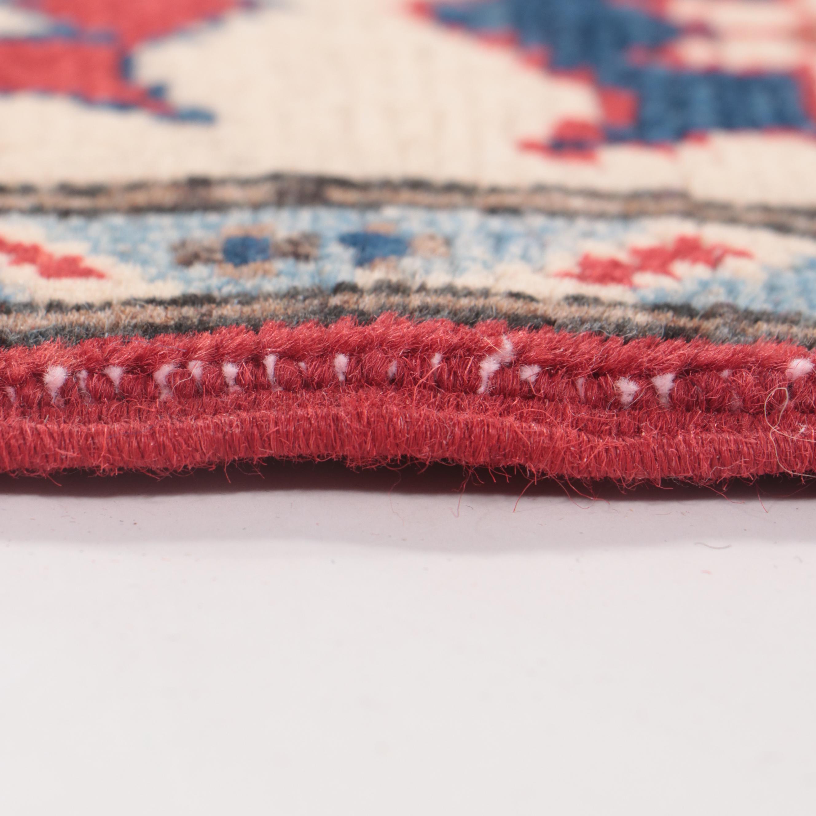 3'3 x 5' Hand-Knotted Afghan Kazak Area Rug