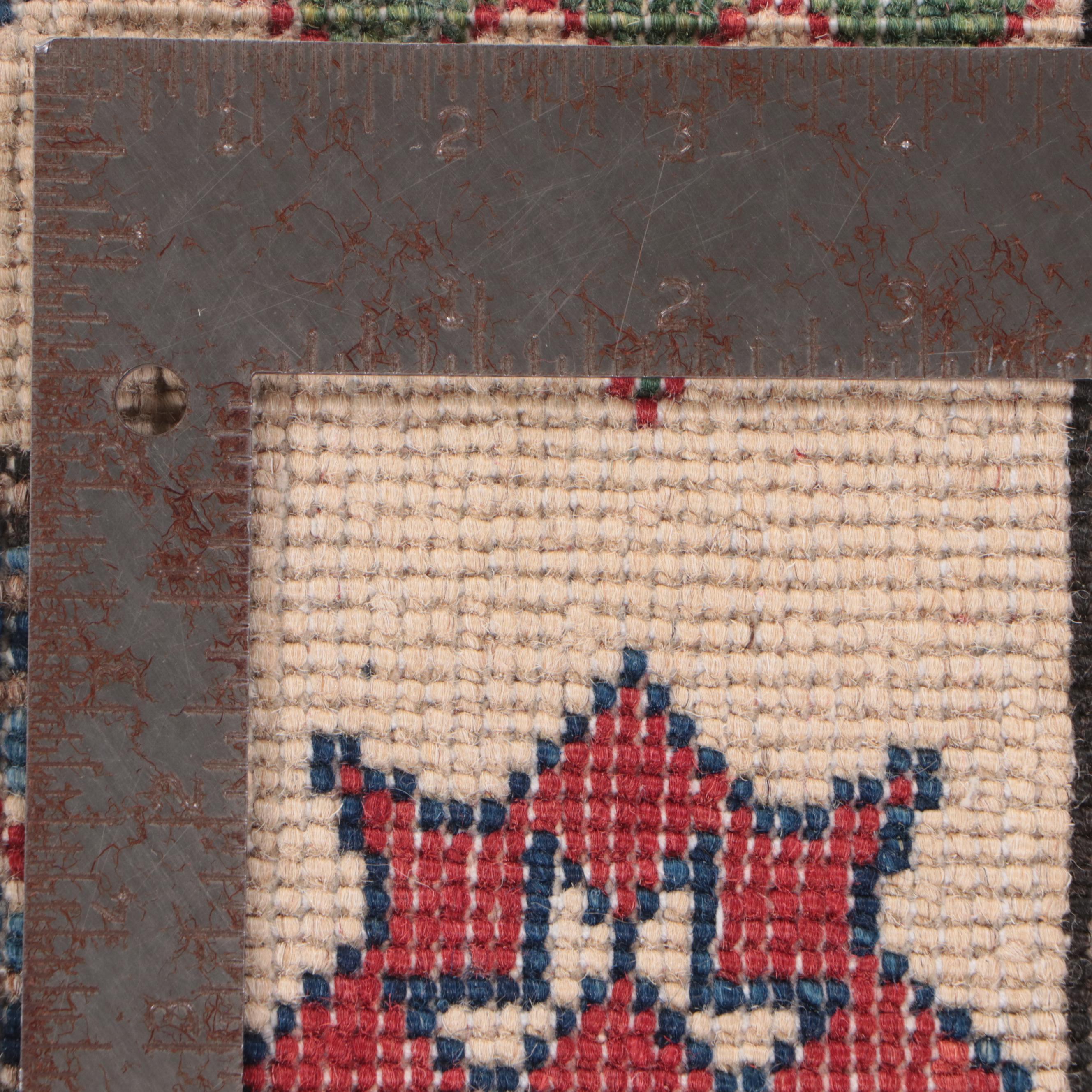 3'3 x 5' Hand-Knotted Afghan Kazak Area Rug